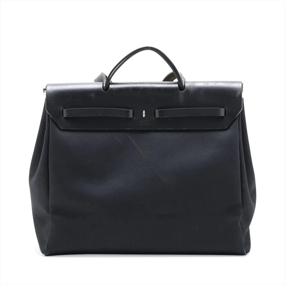 Herbag MM Toile Officier x Vache Hunter Black Silver Hardware E: 2001 — view 2
