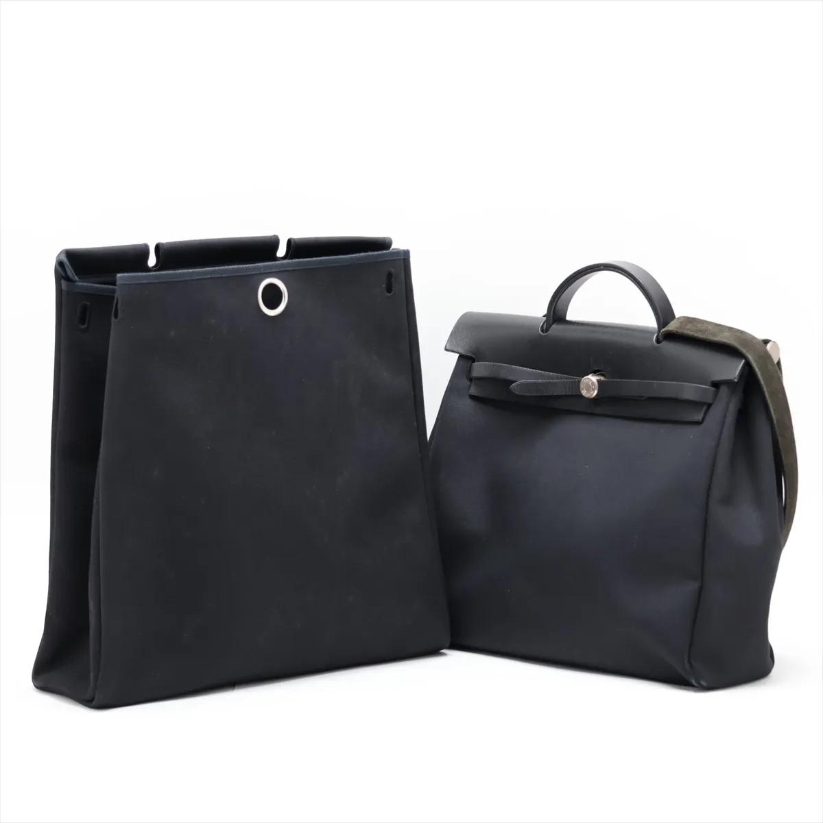 Herbag MM Toile Officier x Vache Hunter Black Silver Hardware E: 2001 — view 11