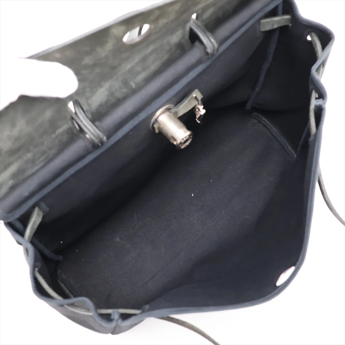 Herbag MM Toile Officier x Vache Hunter Black Silver Hardware E: 2001 — view 8