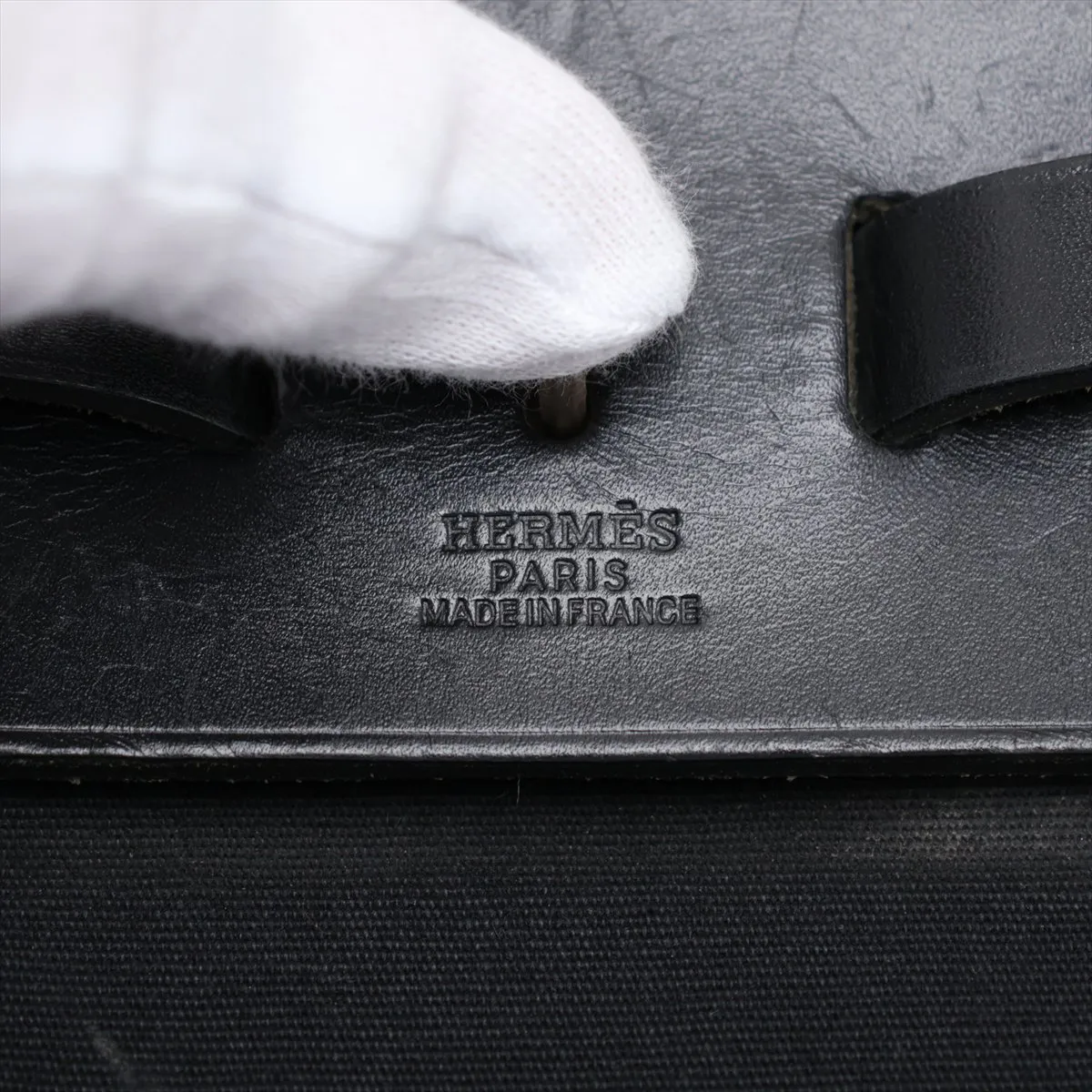 Herbag MM Toile Officier x Vache Hunter Black Silver Hardware E: 2001 — view 10