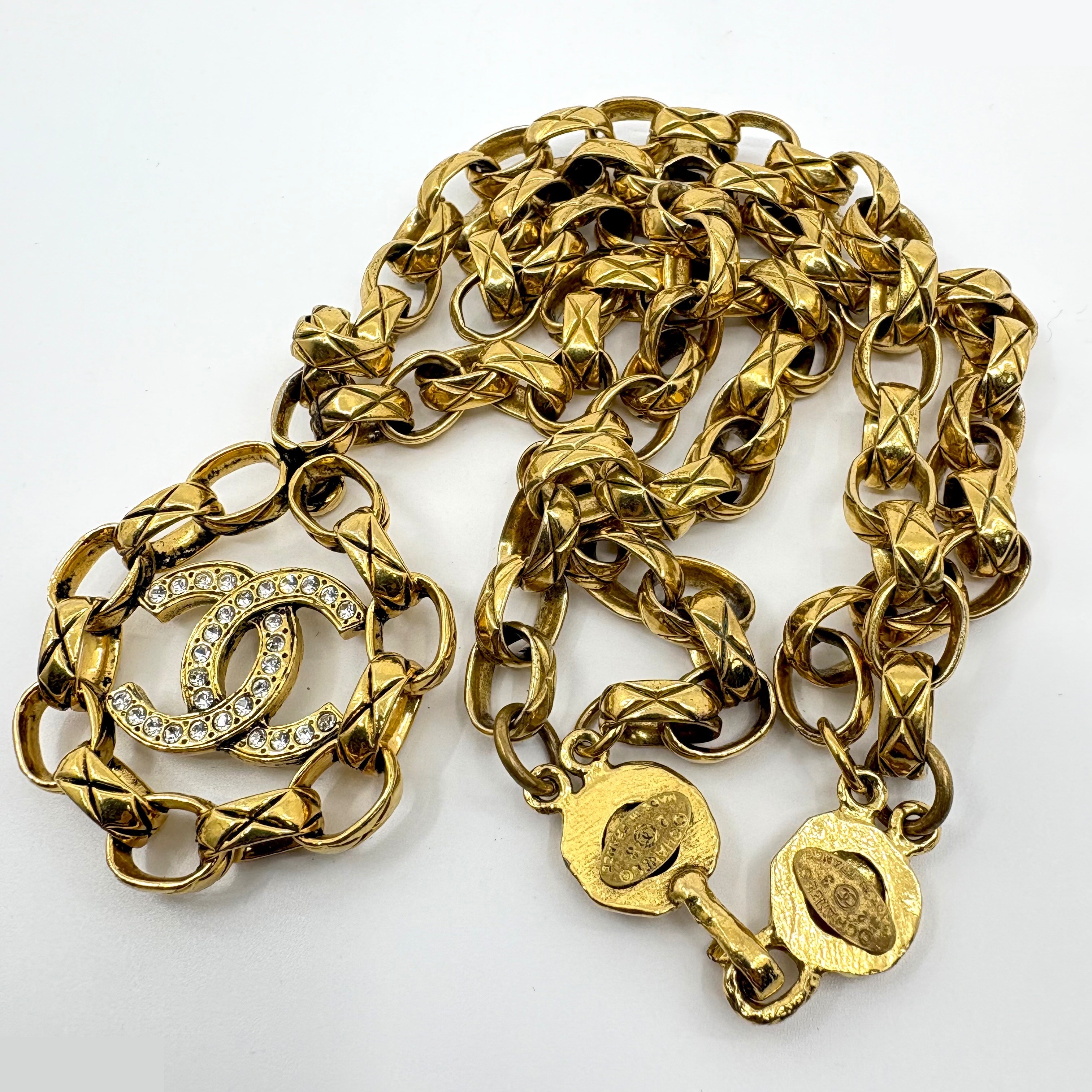 Matelassé chain, double strand (precious metal), necklace/pendant, neck circumference approximately 45 cm — view 3