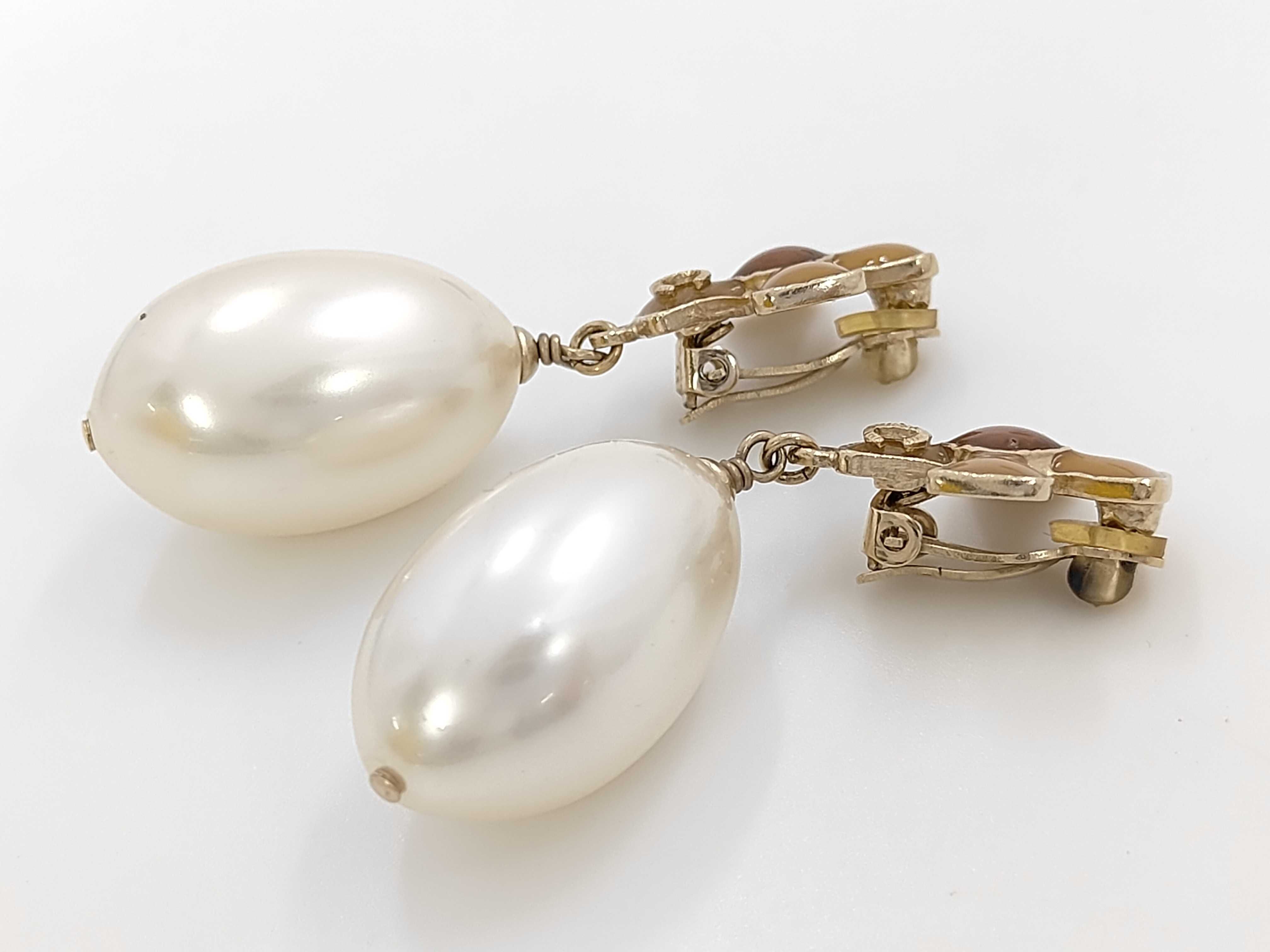 Earrings, Colored Stone, Pearl, Coco Mark, 08P Earrings — view 3