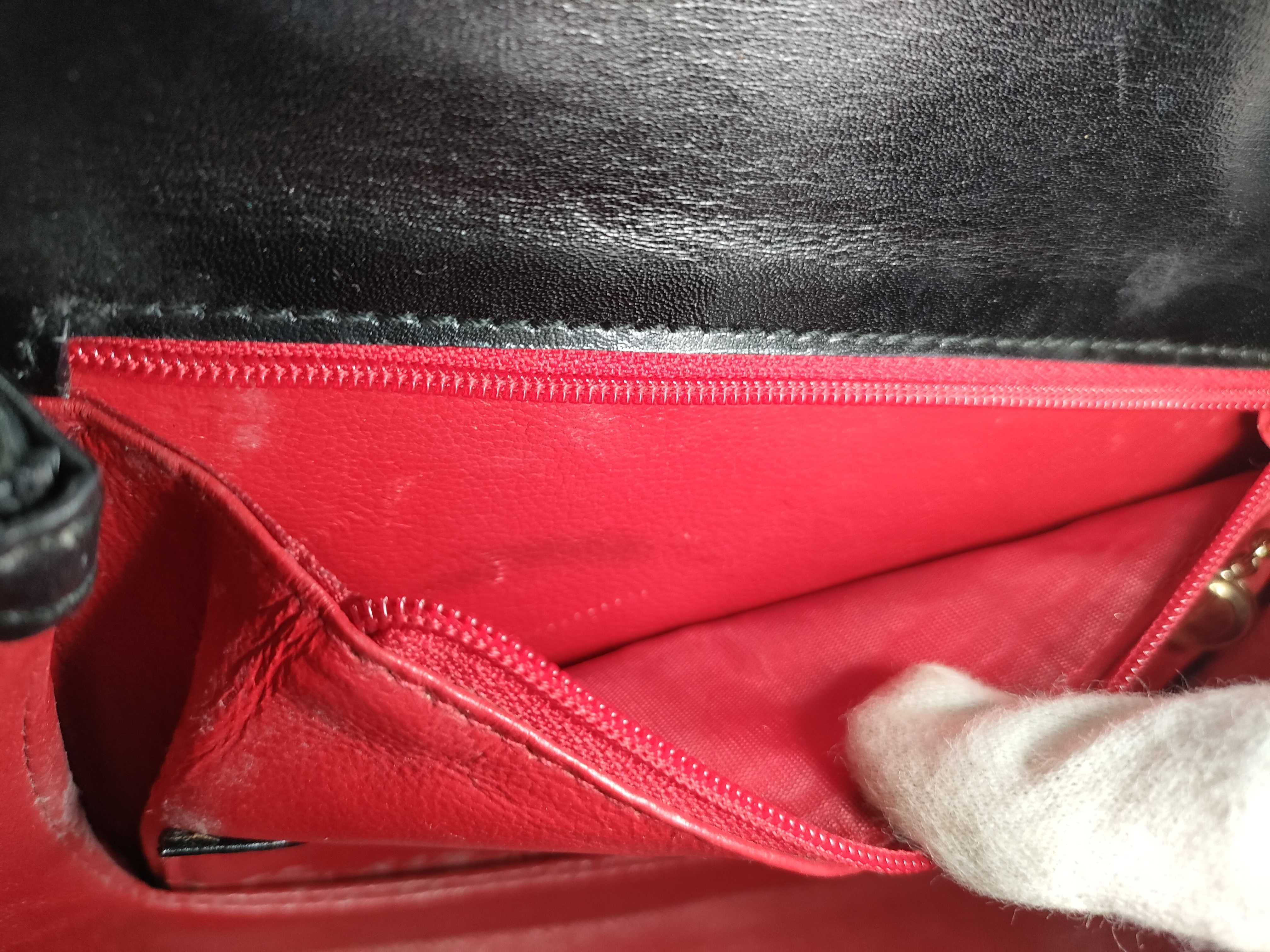 Bamboo Handbag, Turnlock Leather, Black Handbag — view 12