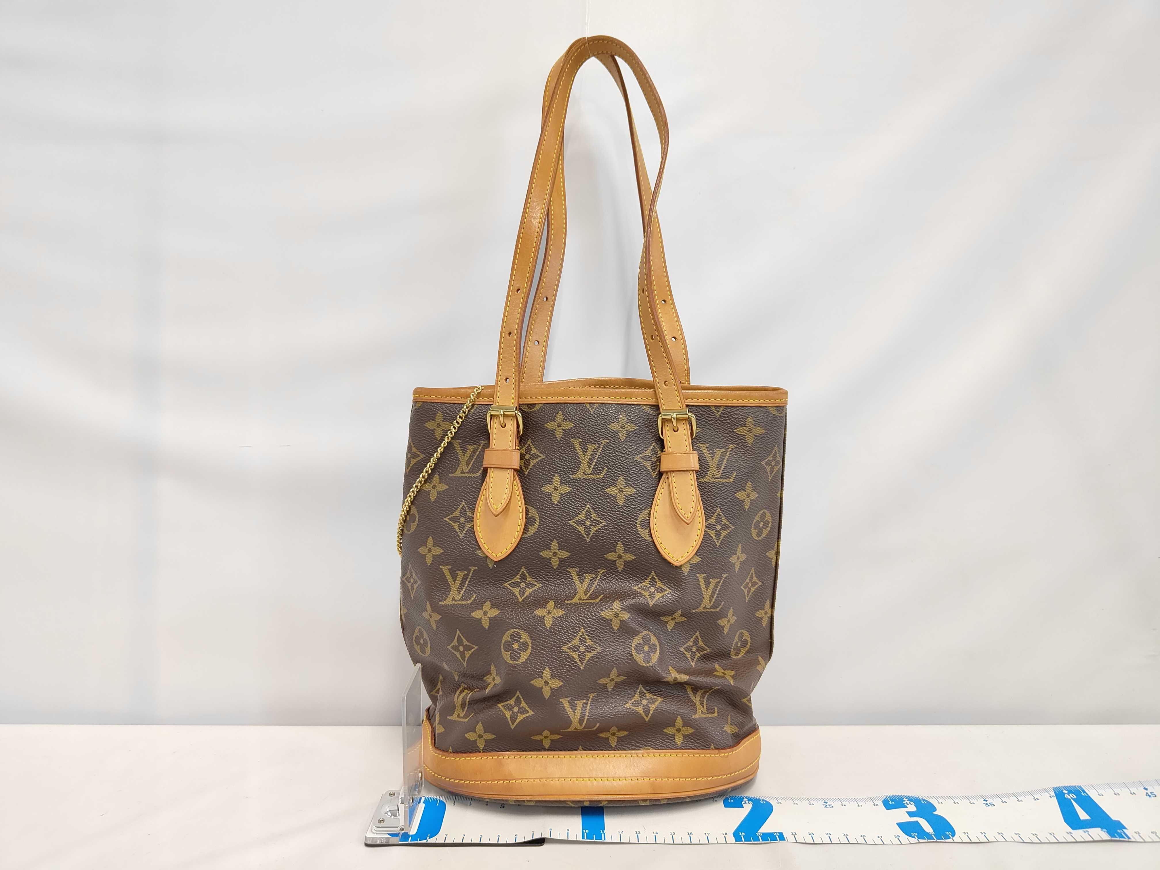M42238 Bucket PM FL1020 Tote Bag Shoulder Bag Monogram Tote Bag with Pouch — view 2