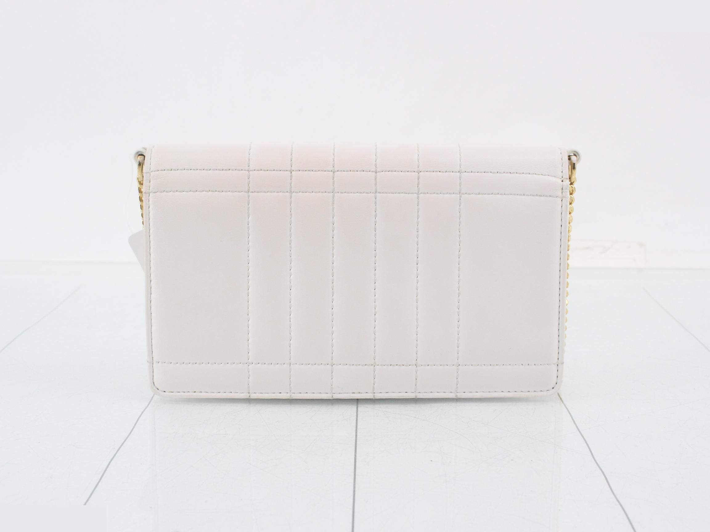 Quilted leather TB logo roller chain — view 2