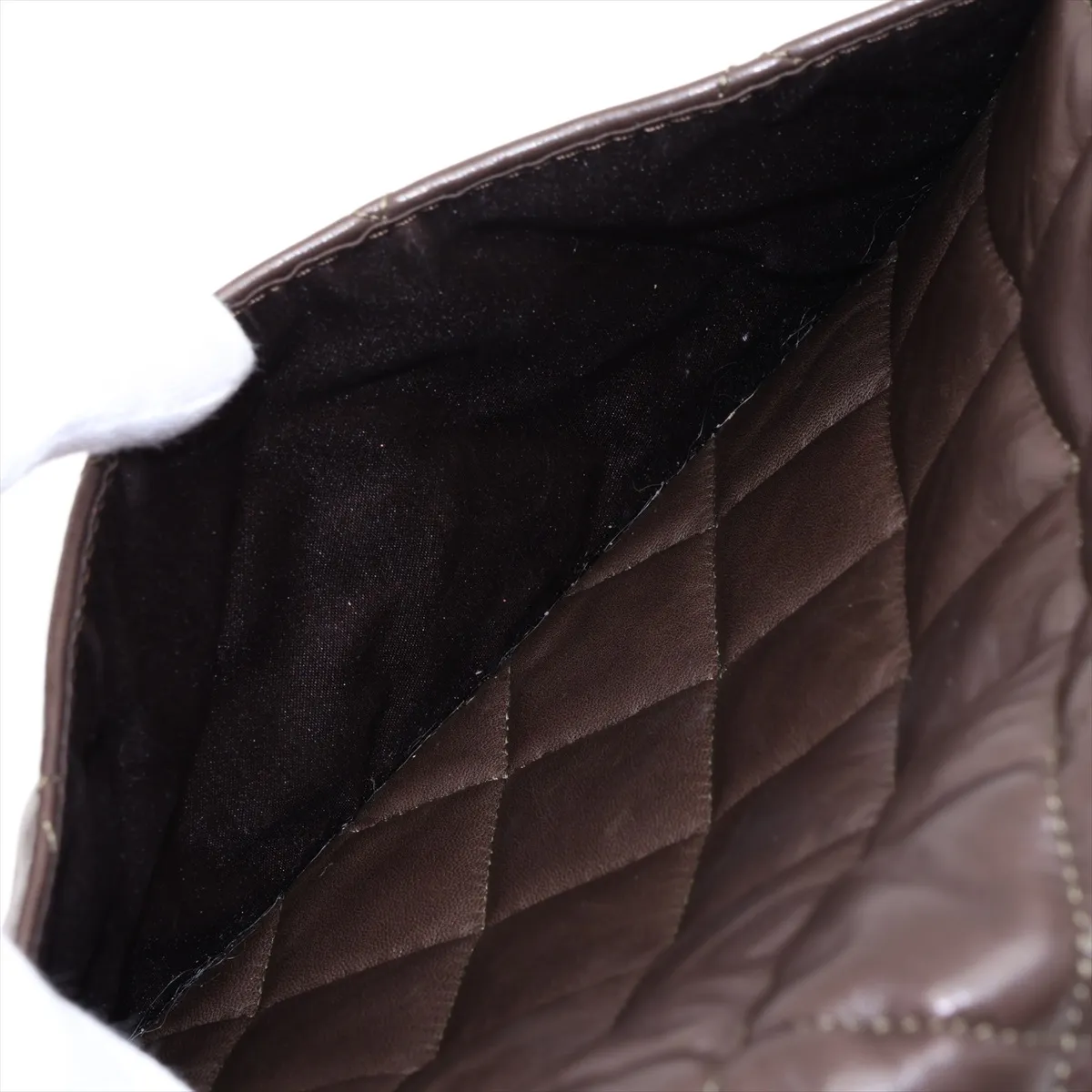 Matelassé Lambskin Chain Shoulder Bag, Black with Silver Hardware, Item No. 14266427 (Serial No. 14) — view 11