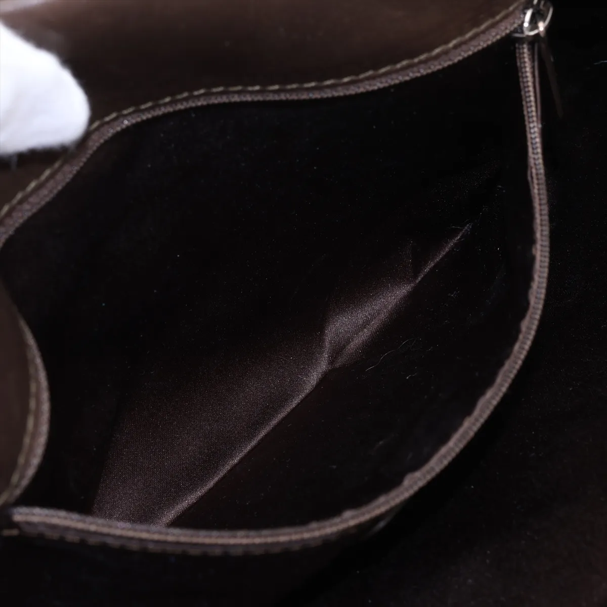Matelassé Lambskin Chain Shoulder Bag, Black with Silver Hardware, Item No. 14266427 (Serial No. 14) — view 8