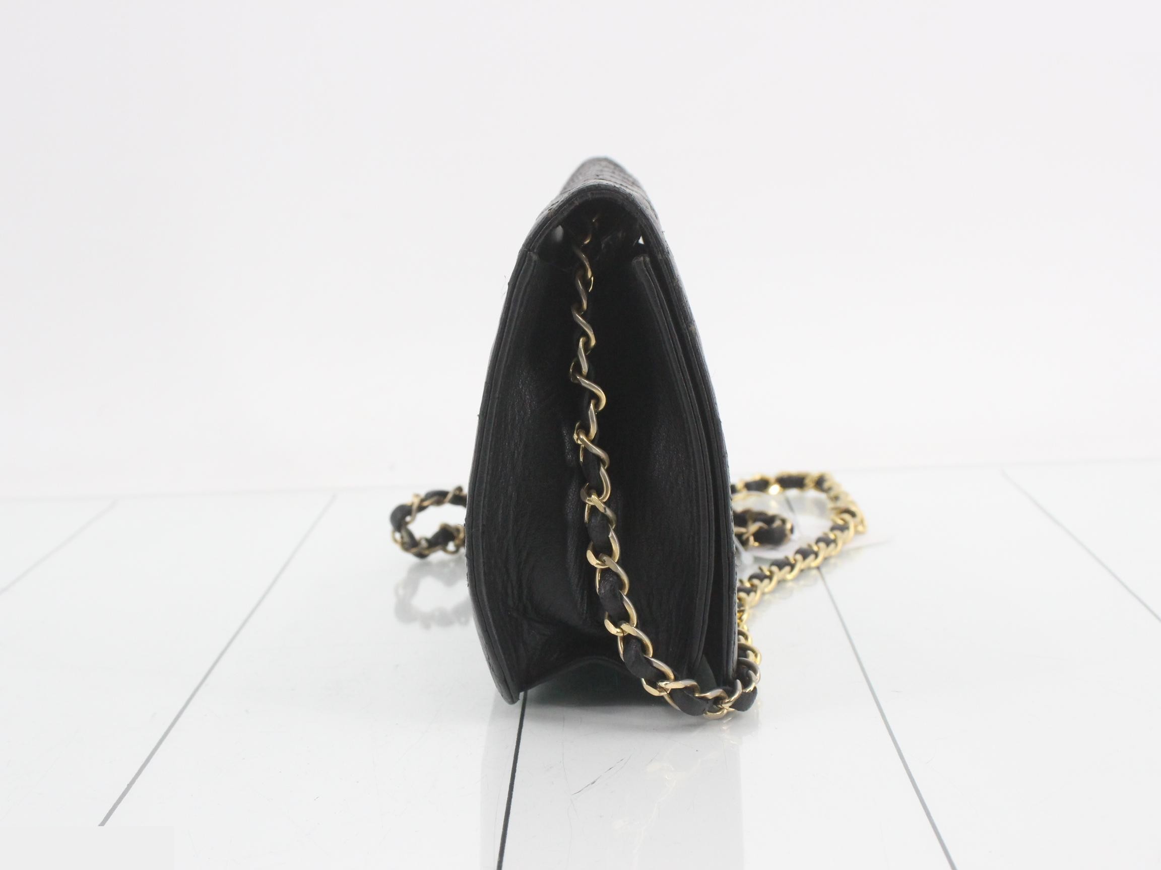 Lambskin Chain Shoulder Bag — view 4