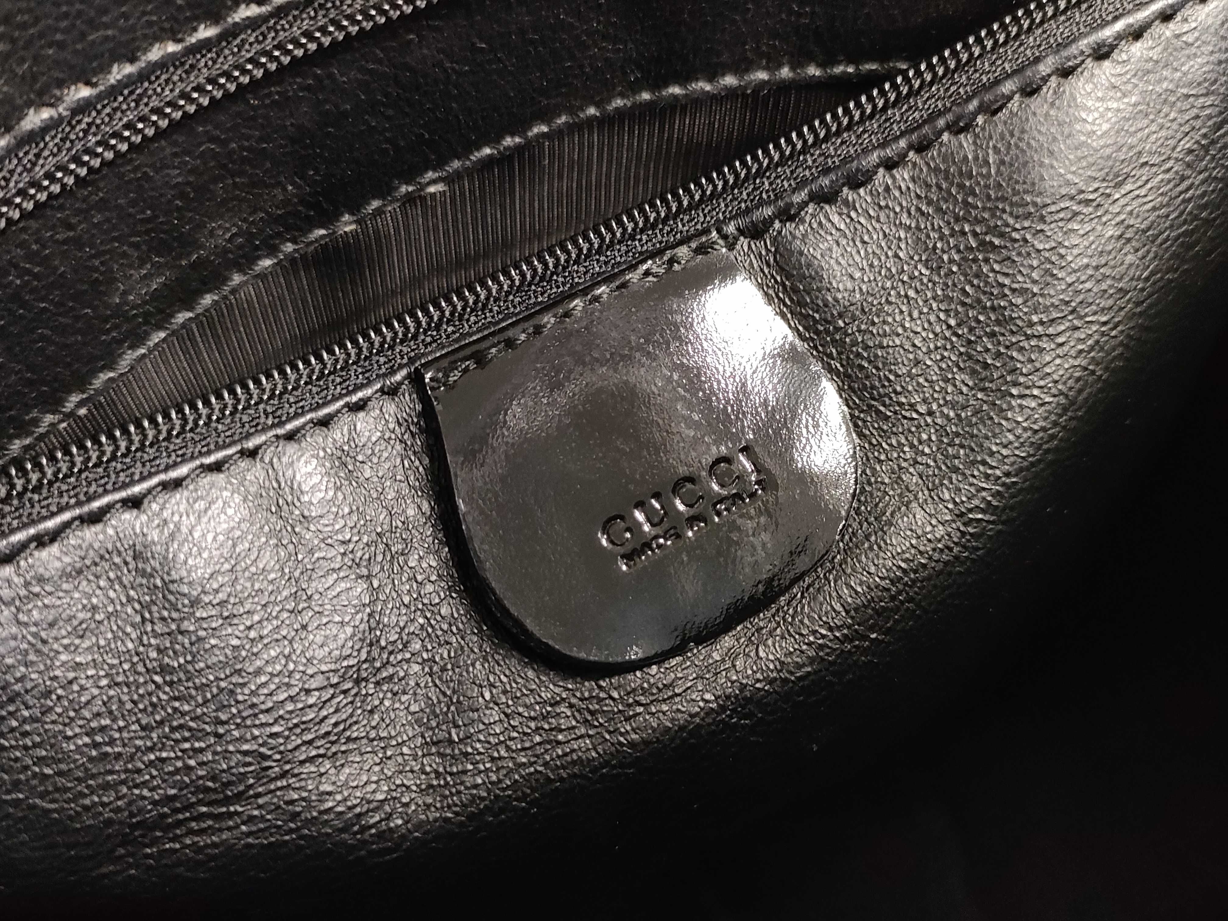 Bamboo Shoulder Bag Handbag Patent Leather Black (000 1186 0289) — view 13
