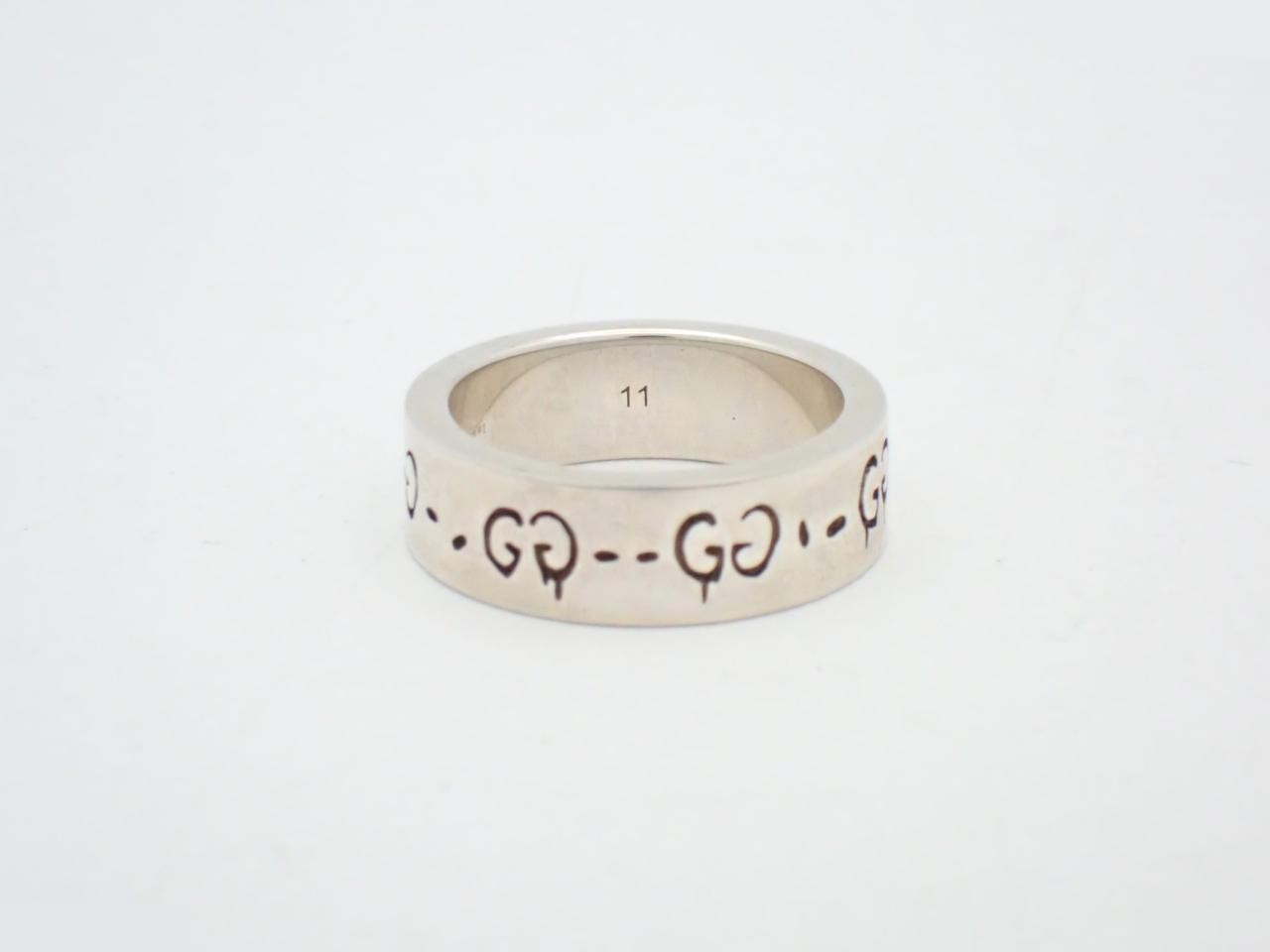 GG Skull Ghost Ring, 925 Sterling Silver, #11, 6.6g — view 2