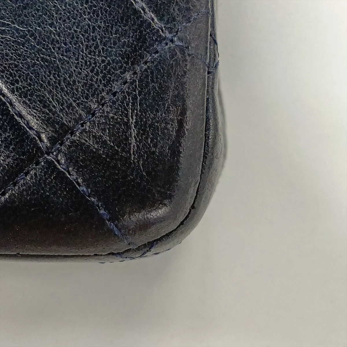 Matelassé 25 Lambskin Double Flap Double Chain Bag, Navy, Gold Hardware, 0590807, Serial Number 0-series, A01112 — view 15