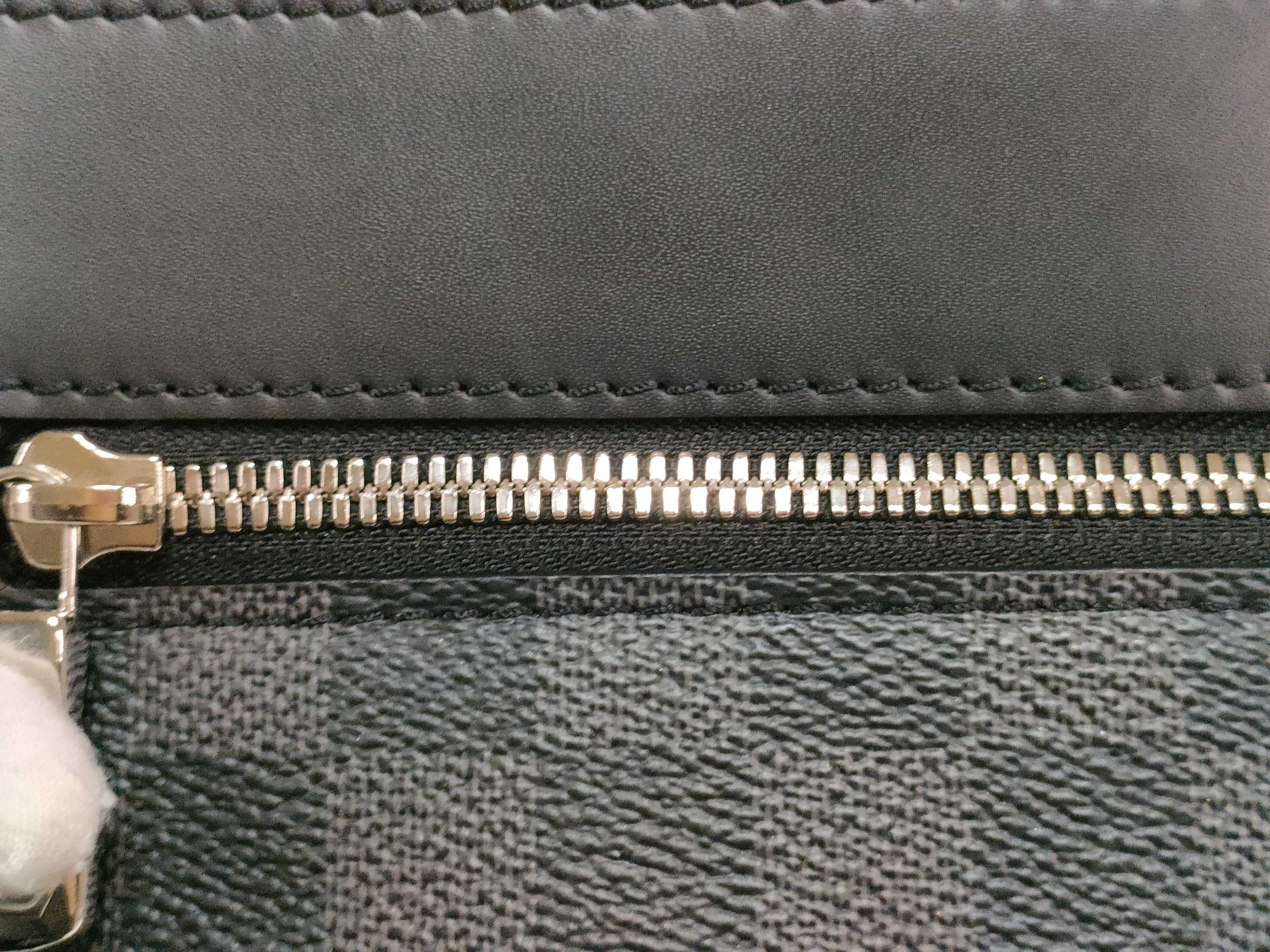 Damier Graphite Mick PM NM N40003 CA1149 Black Shoulder Bag — view 11