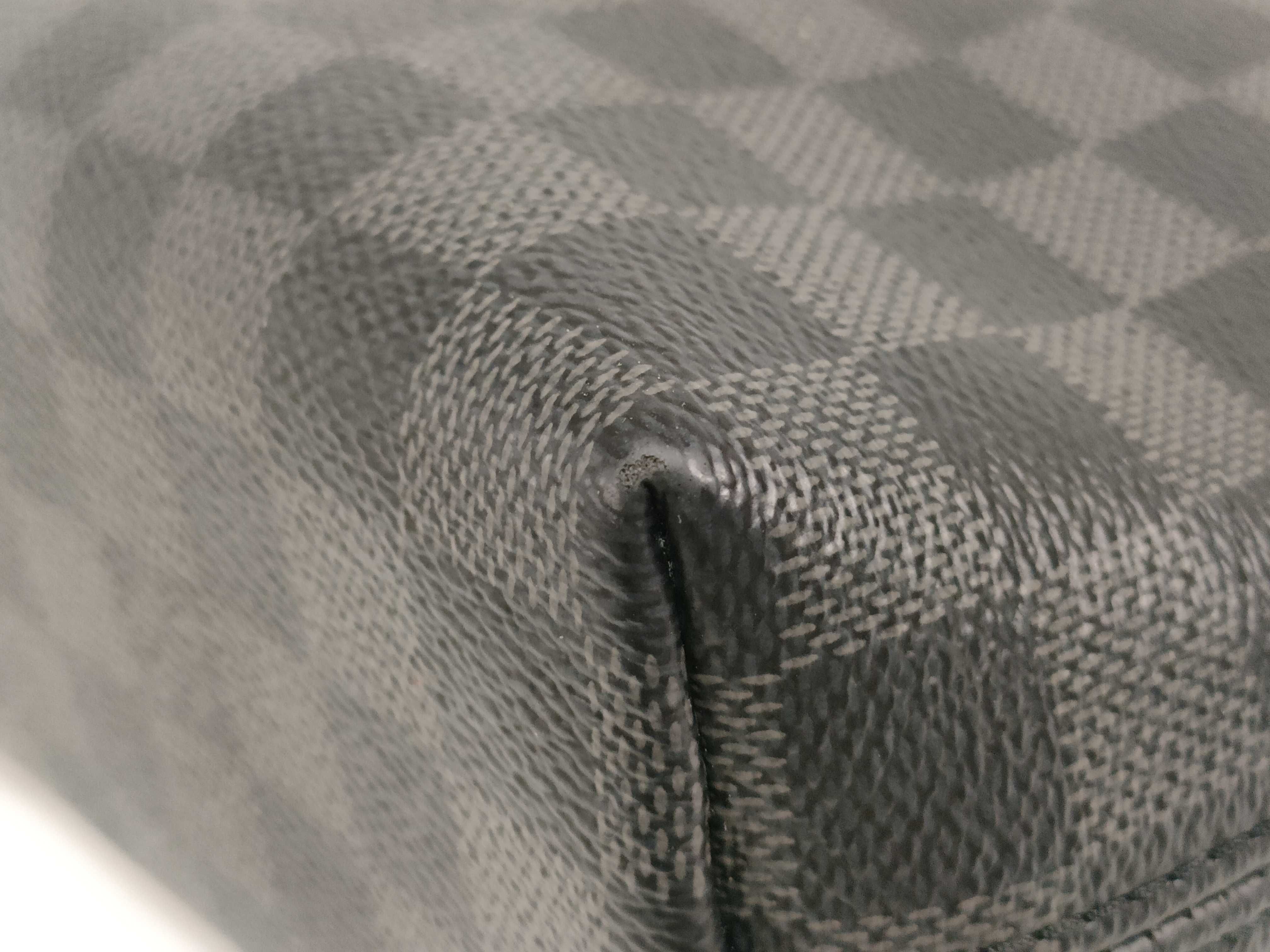 Damier Graphite Mick PM NM N40003 CA1149 Black Shoulder Bag — view 7