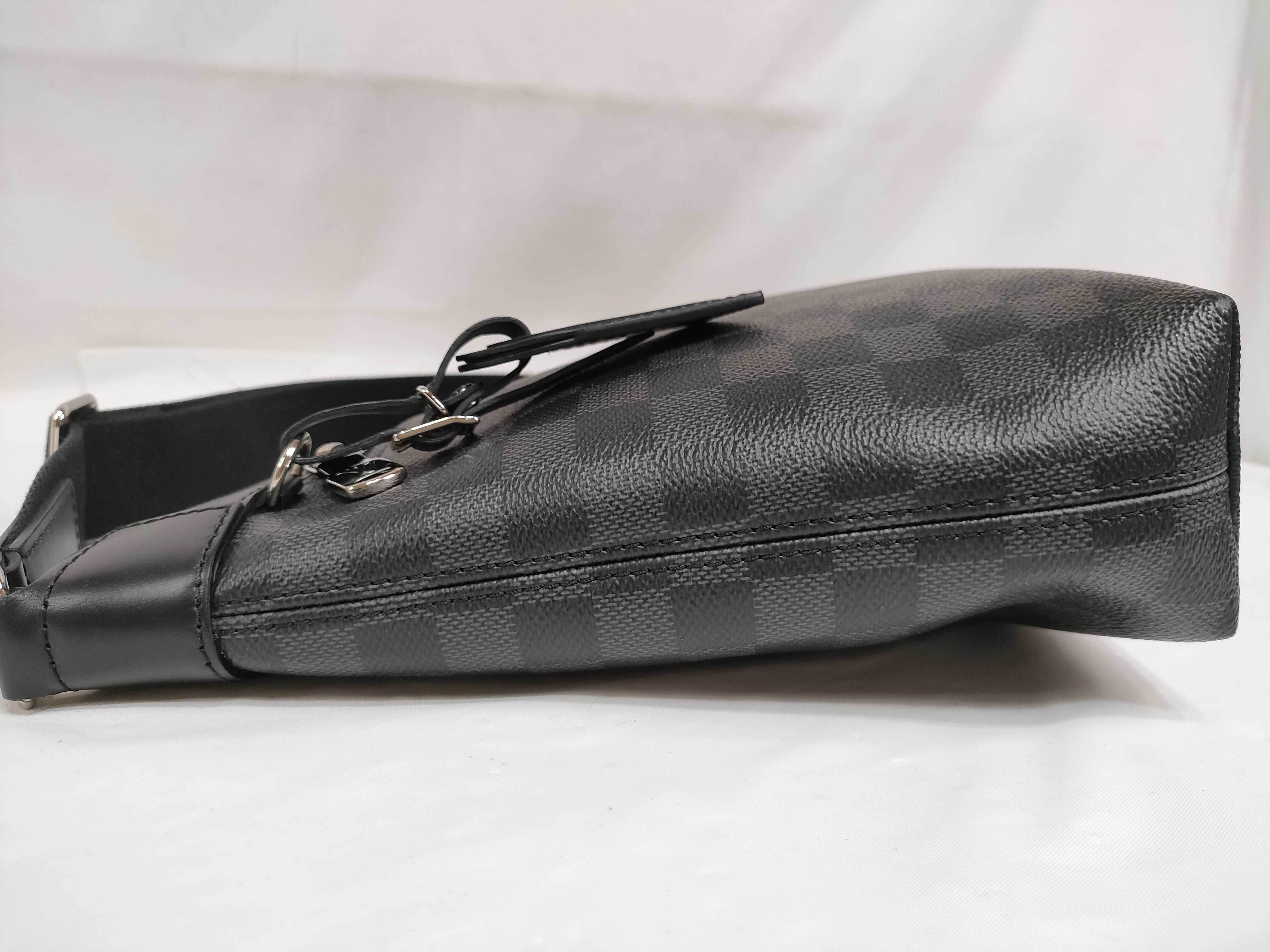 Damier Graphite Mick PM NM N40003 CA1149 Black Shoulder Bag — view 9