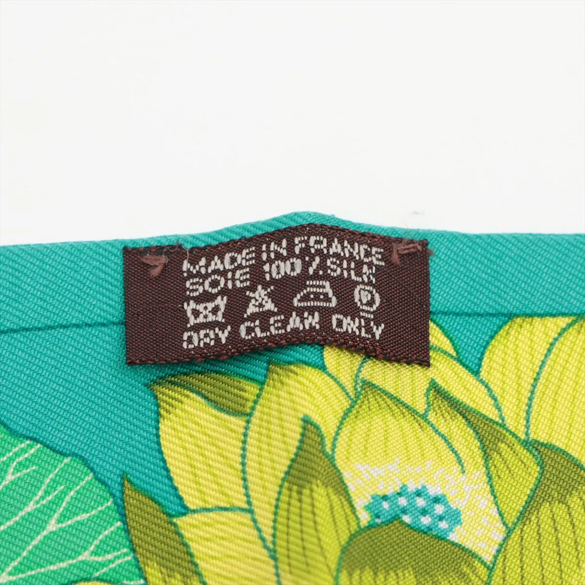 Twilly FLEURS DE LOTUS Flower Scarf Silk Green — view 3