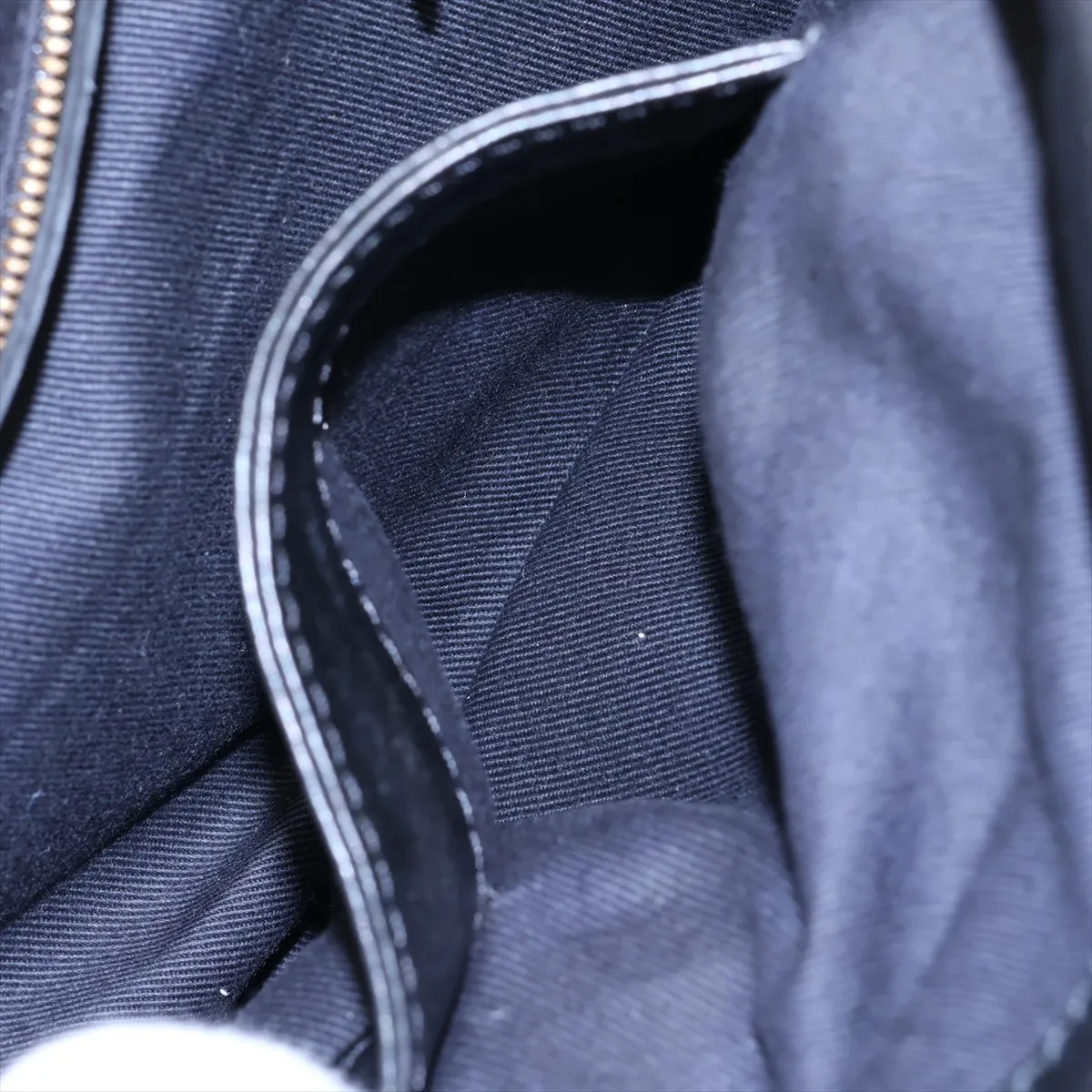 Anagram Leather Shoulder Bag, Black — view 9