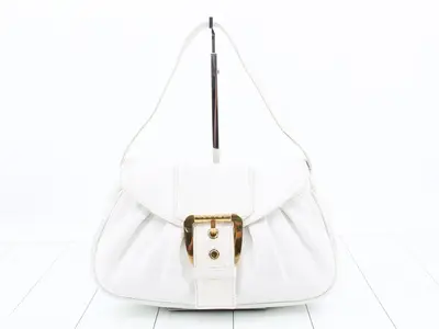 Leather belt handbag