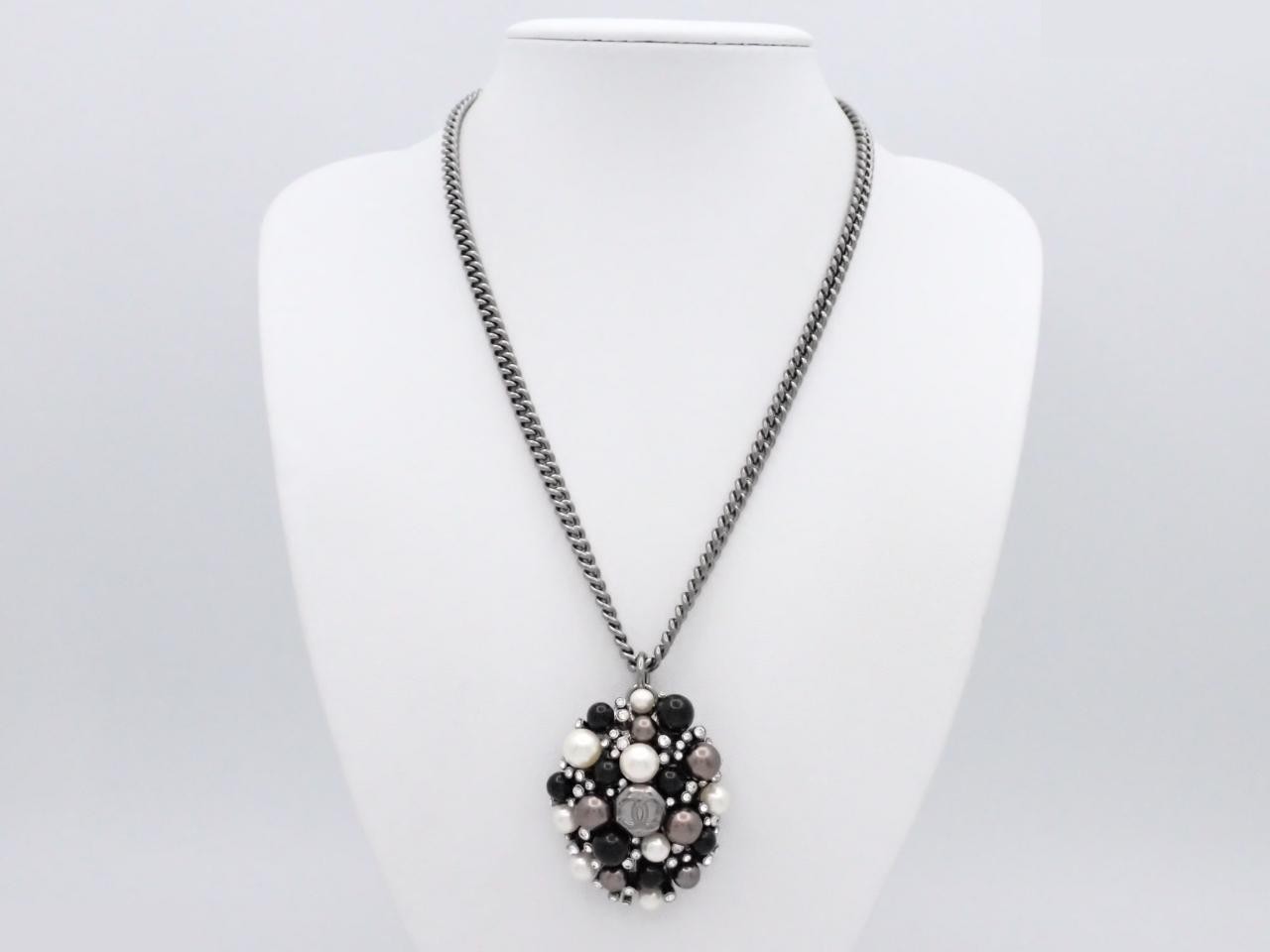 Coco Mark Silver Necklace, Chain approx. 48cm — view 3