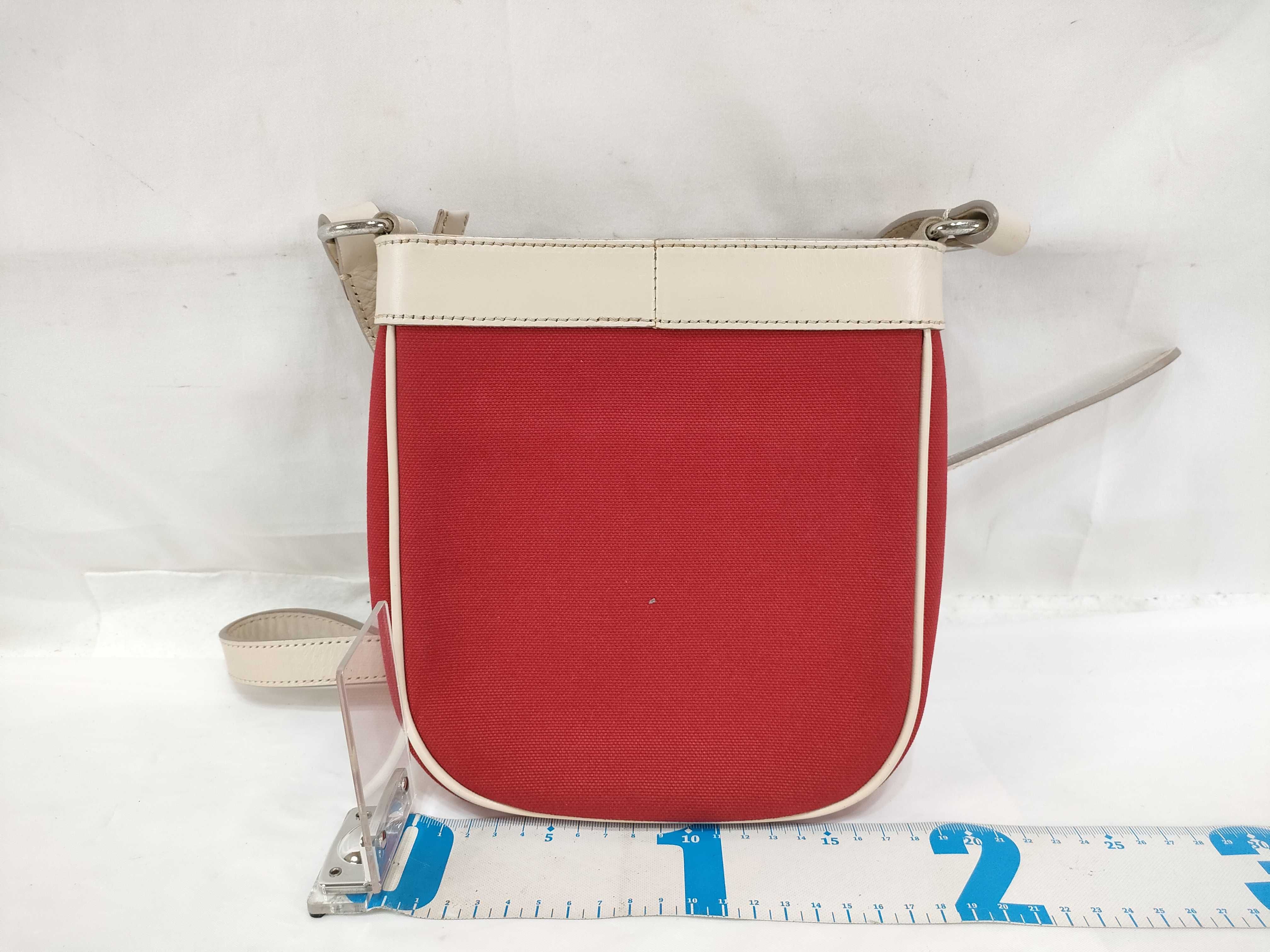 Canvas Shoulder Bag, Red — view 2