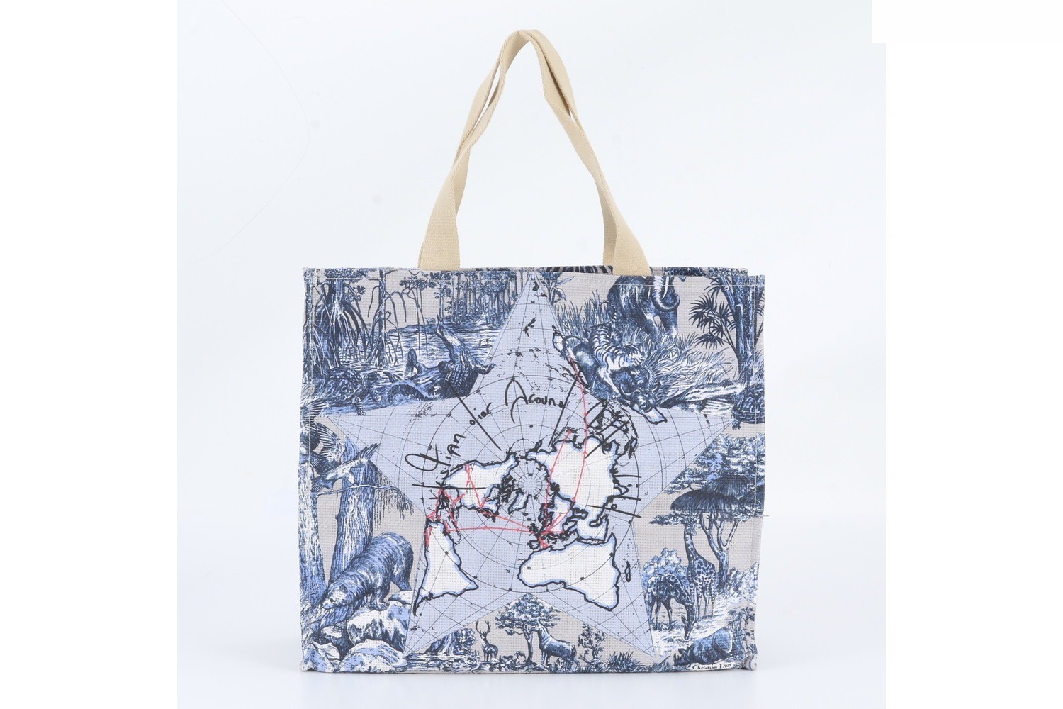 Toile de Jouy Lucky Star Around the World Tote