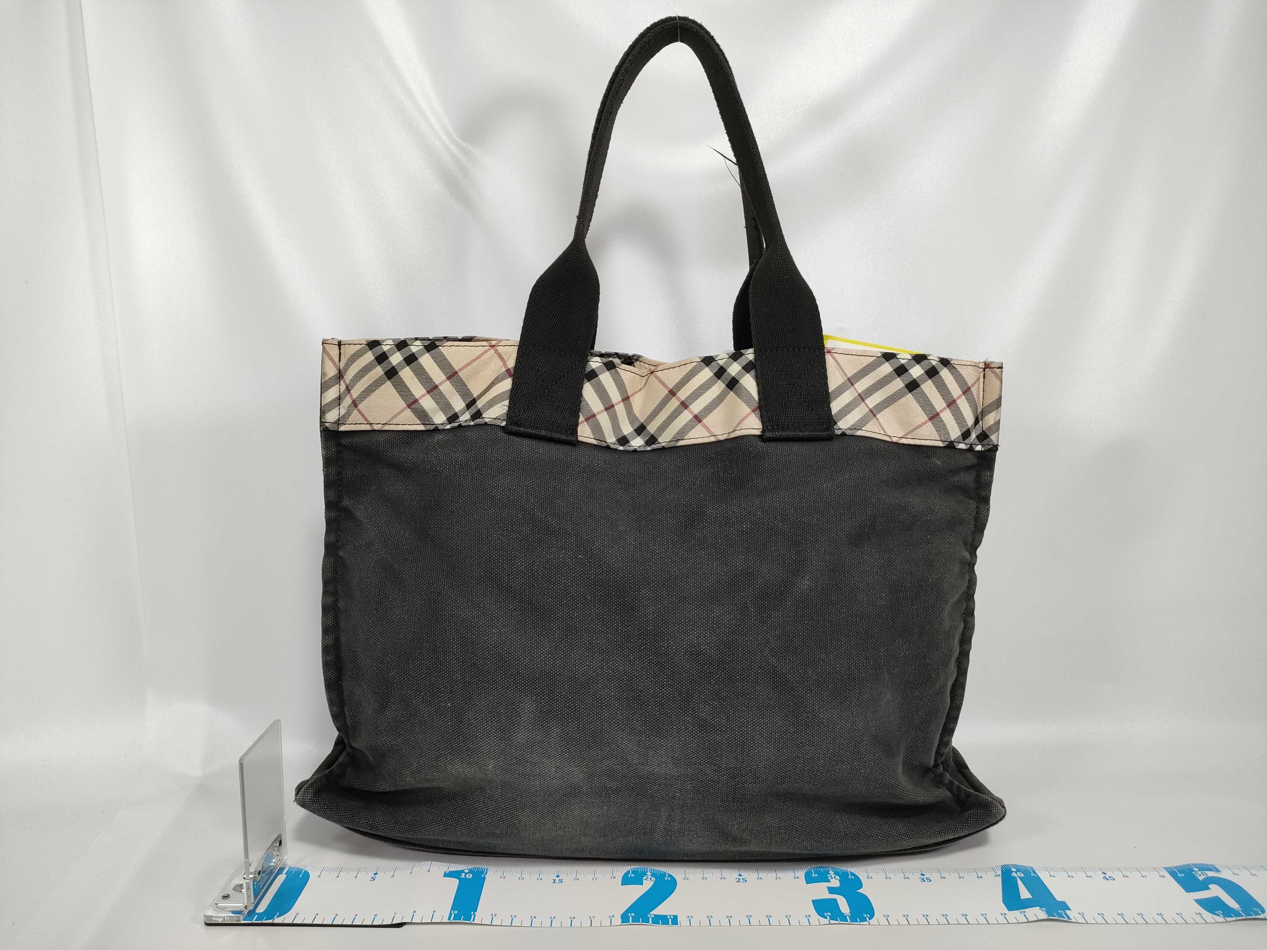 Blue Label Tote Bag (Partially featuring Nova Check pattern) ZAE28-322-09 — view 2