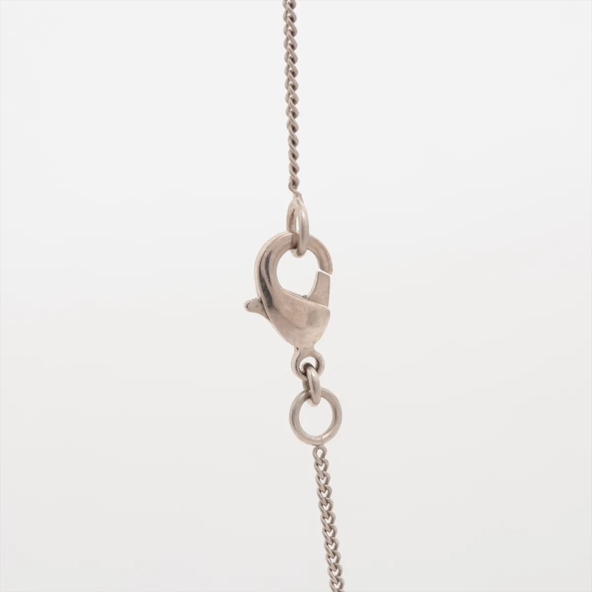 Coco Mark B12C Necklace, Metal x Rhinestone, Silver, — view 3