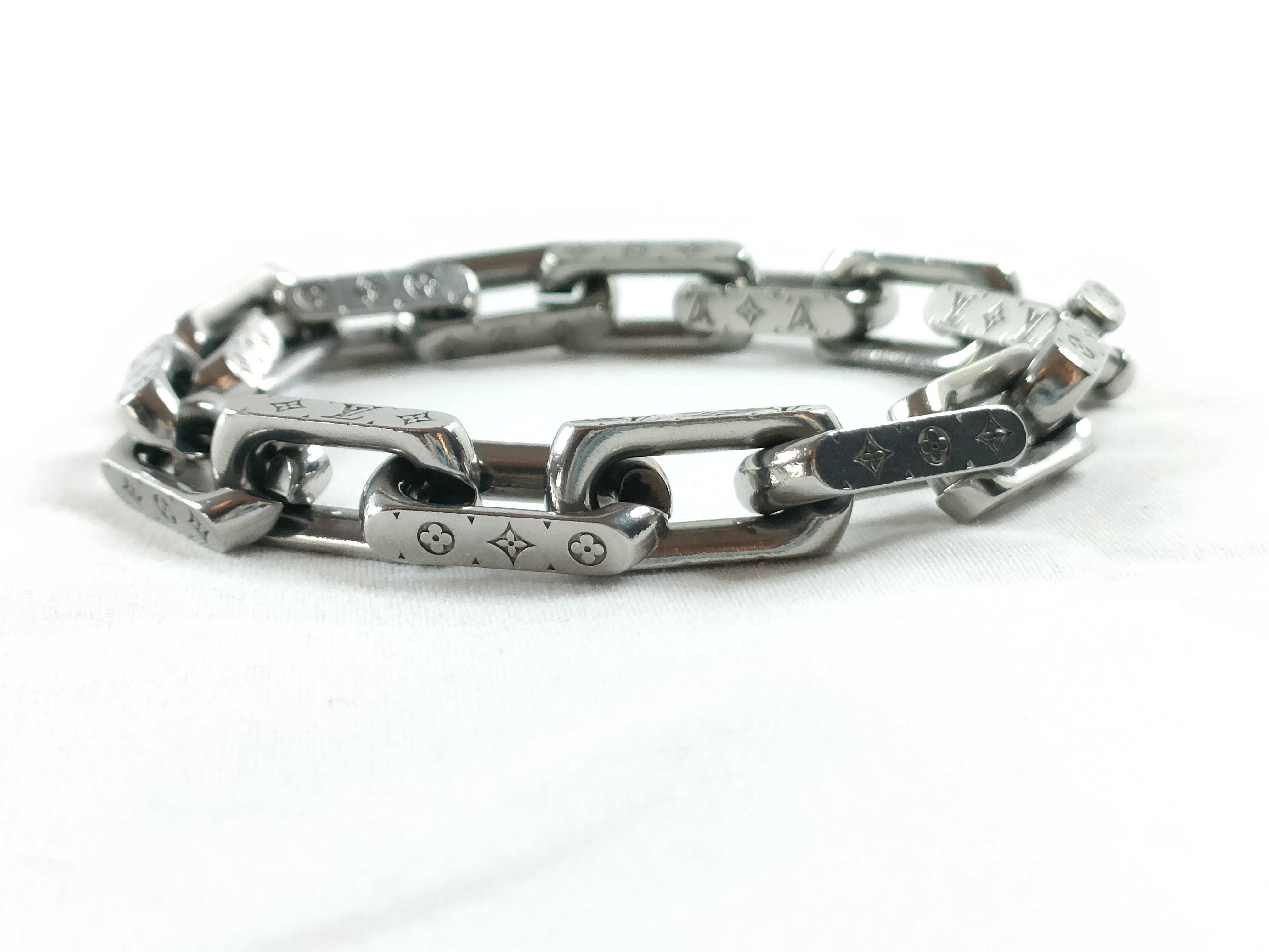 Monogram Chain Silver Bracelet (Bracelet/Bangle) — view 2