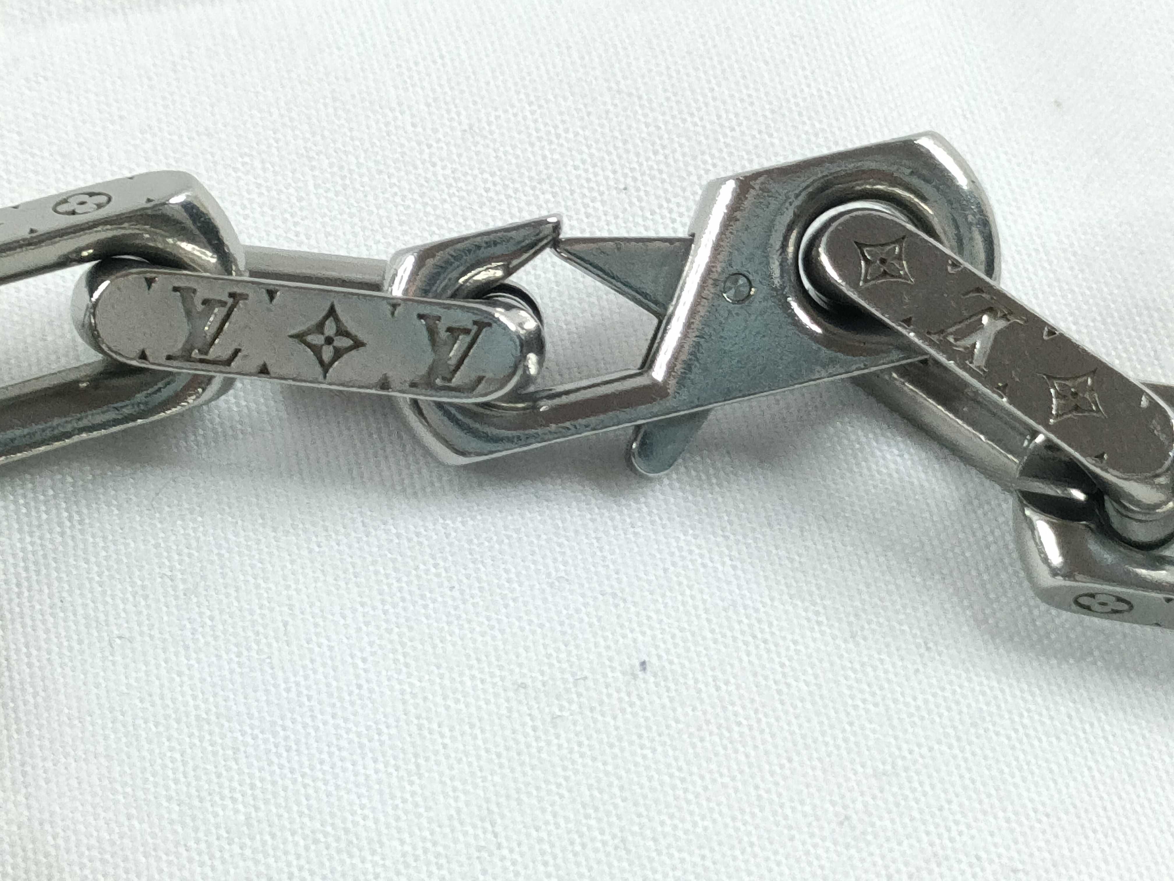 Monogram Chain Silver Bracelet (Bracelet/Bangle) — view 6