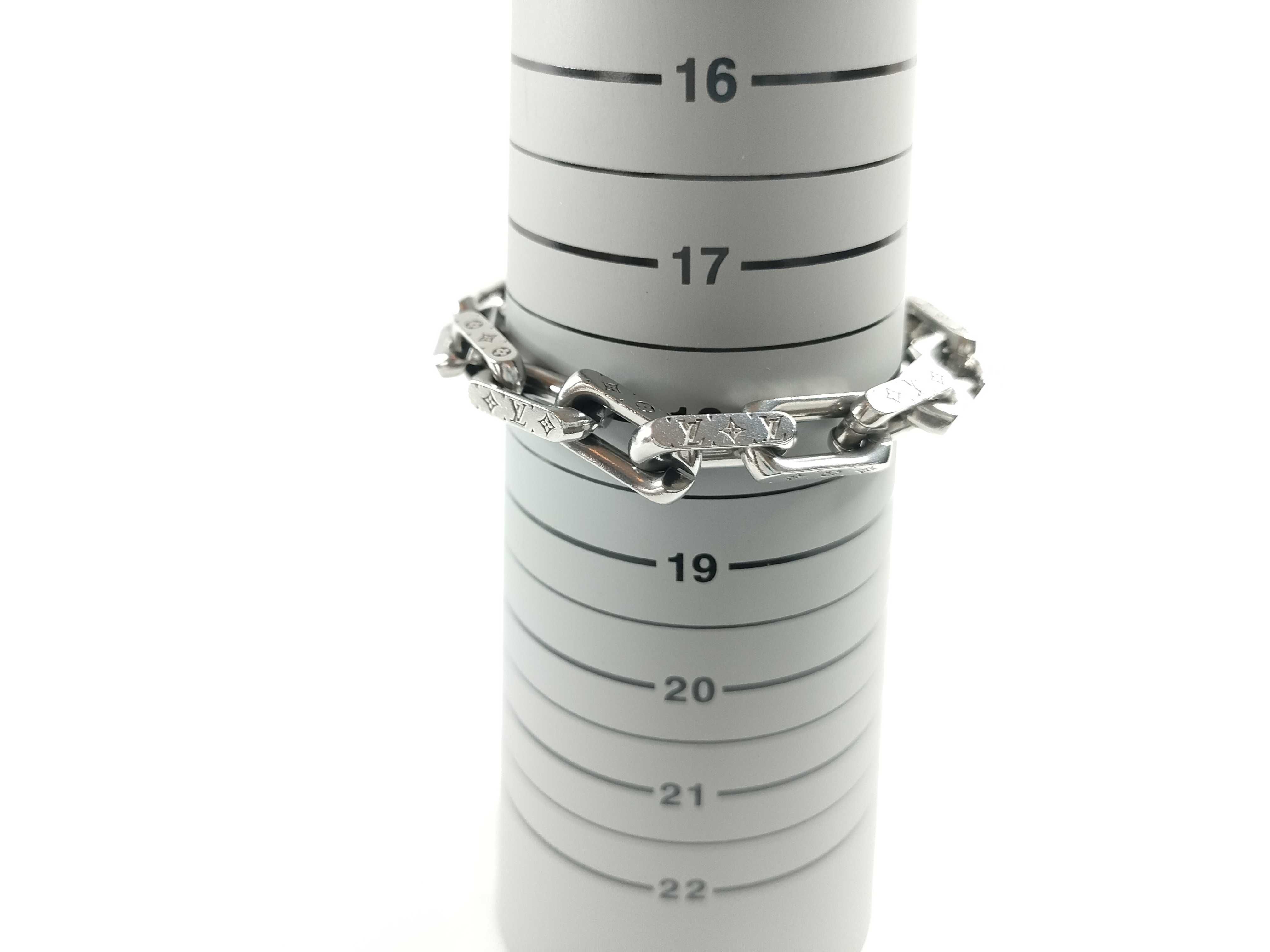 Monogram Chain Silver Bracelet (Bracelet/Bangle) — view 8
