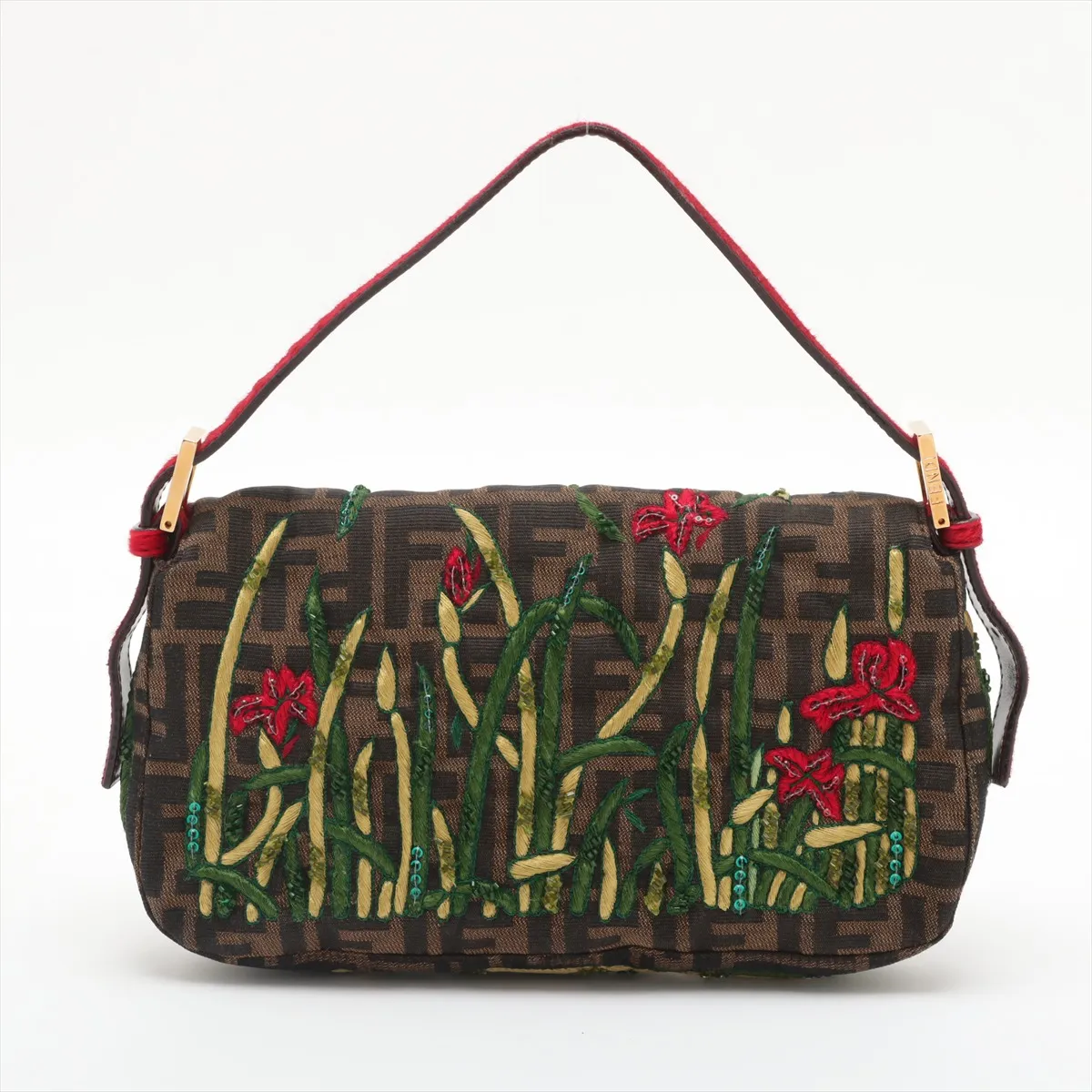Zucca Mamma Bucket Canvas x Haraco Shoulder Bag Brown 26424 — view 2