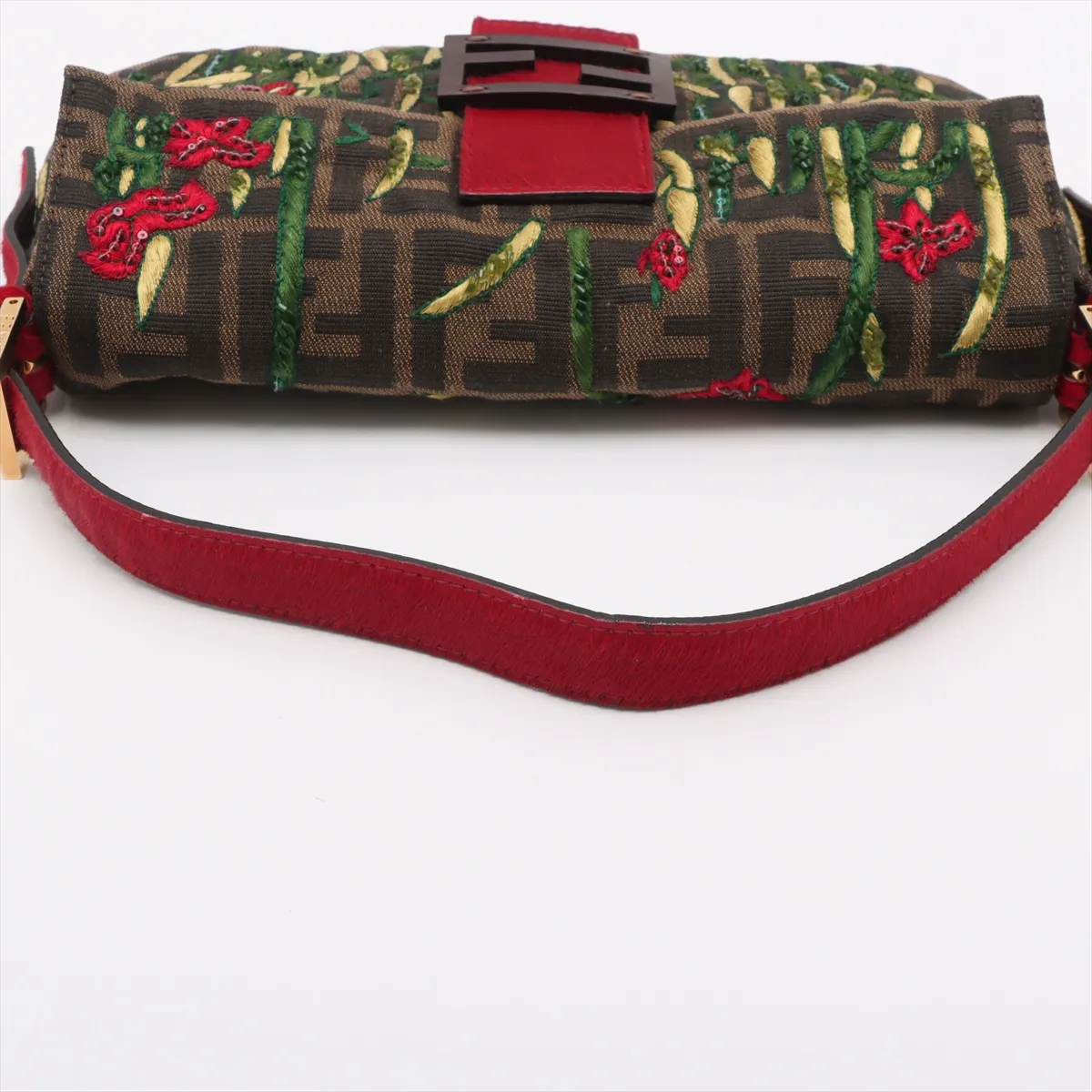 Zucca Mamma Bucket Canvas x Haraco Shoulder Bag Brown 26424 — view 5
