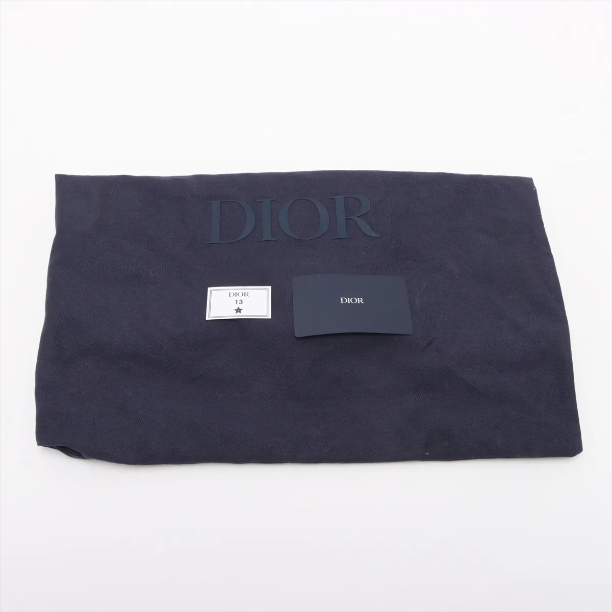 Oblique Rango Canvas x Leather Second Bag Navy — view 12