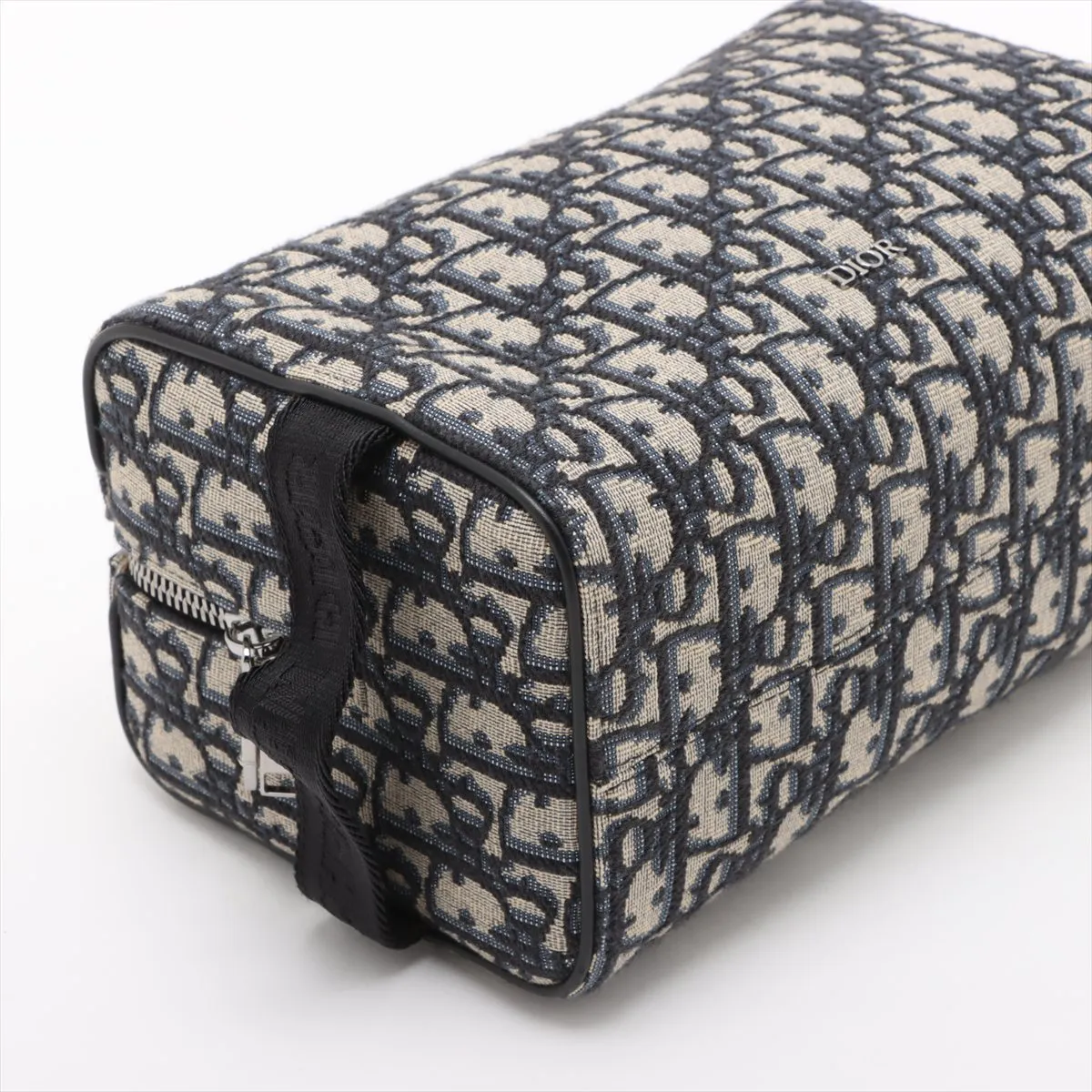Oblique Rango Canvas x Leather Second Bag Navy — view 4