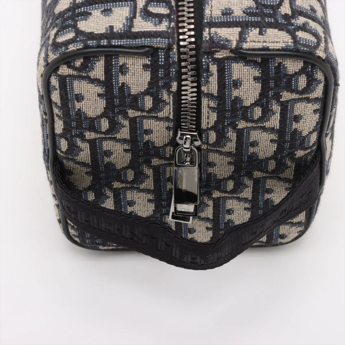 Oblique Rango Canvas x Leather Second Bag Navy — view 5
