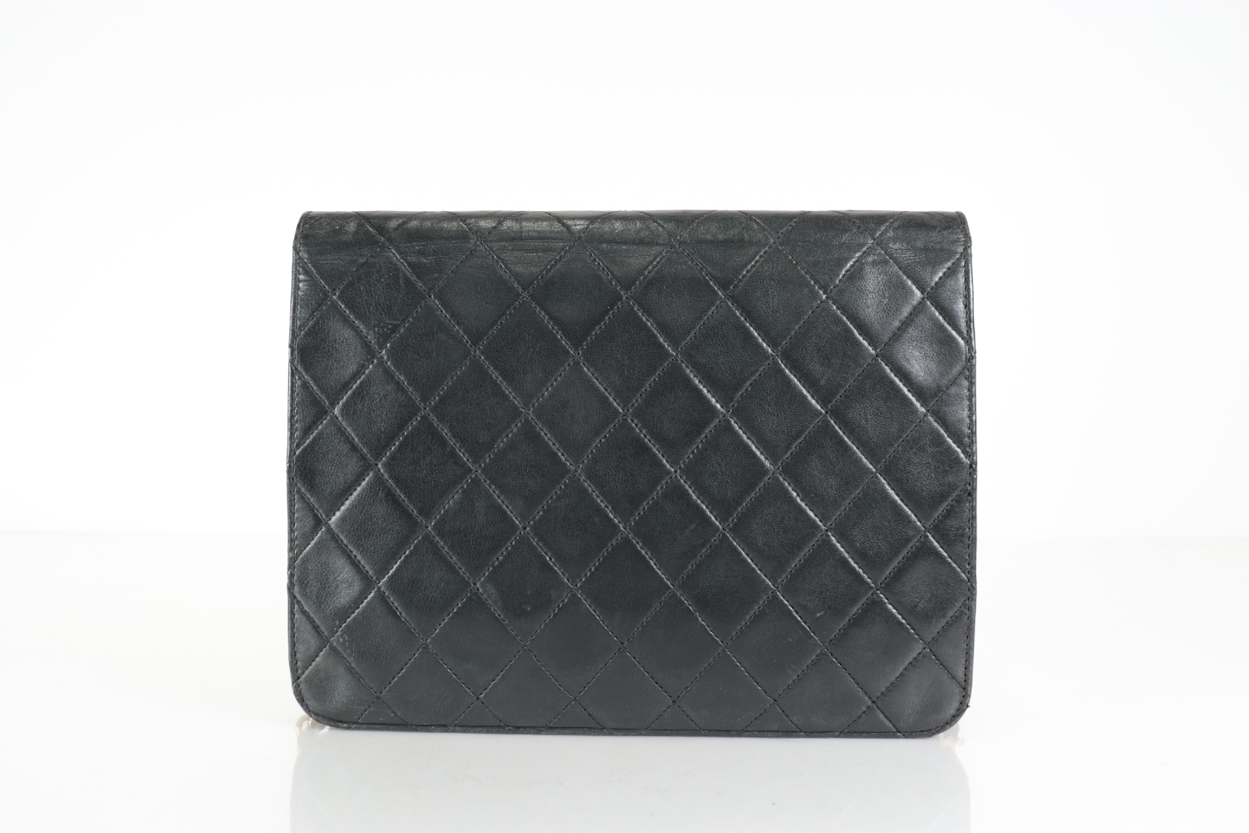 Push-Lock Lambskin Chain Shoulder Bag (Series 6) — view 2