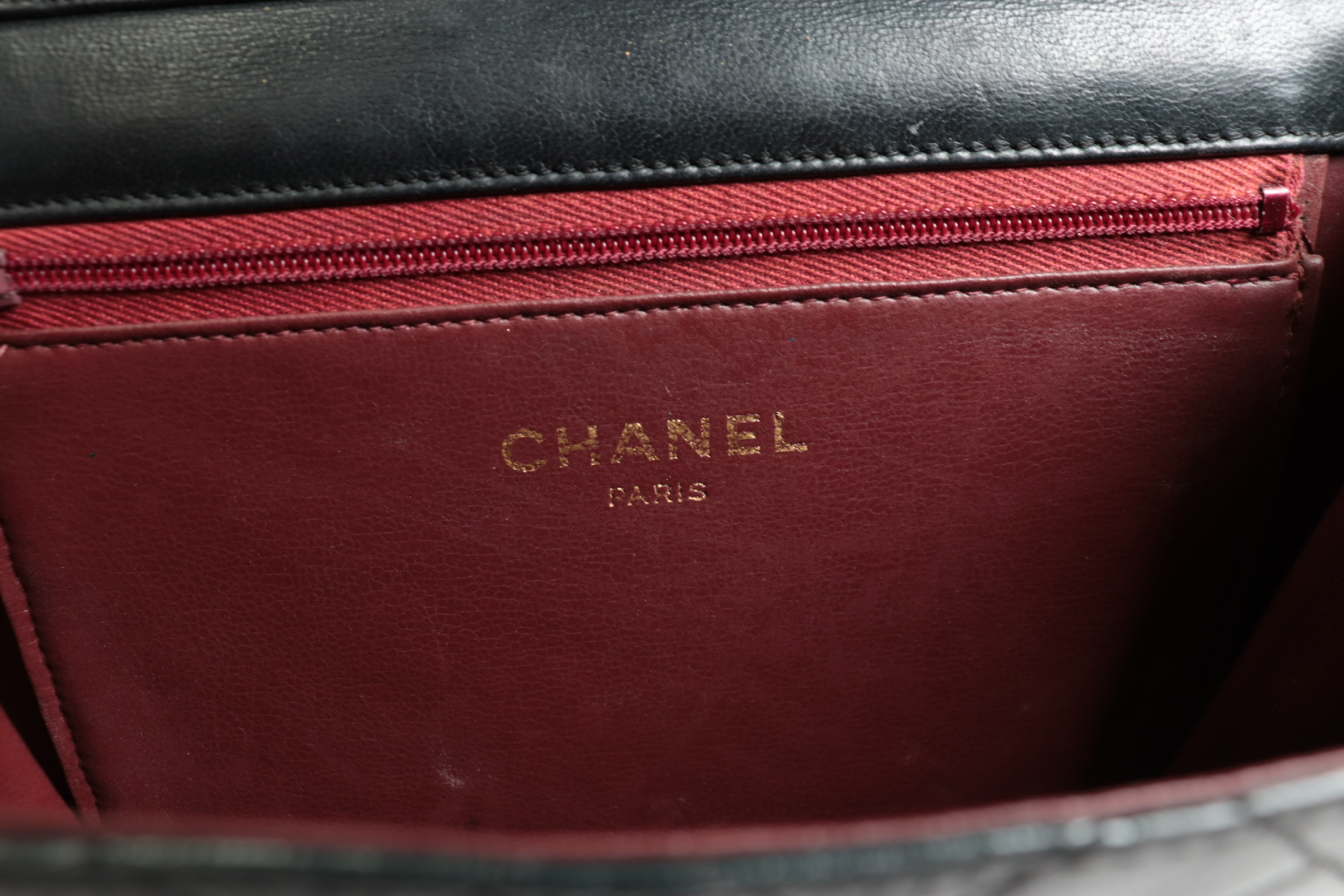 Push-Lock Lambskin Chain Shoulder Bag (Series 6) — view 7