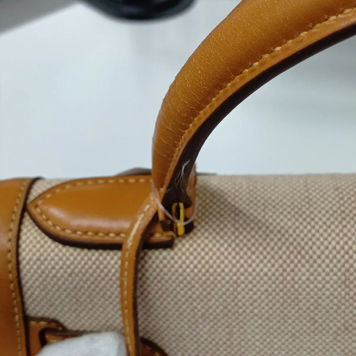 [Individually packaged] Hermes Kelly 28 Sellier Toile H x Veau Barenia Beige x Gold hardware I: 1979 Cadena cannot be opened — view 13