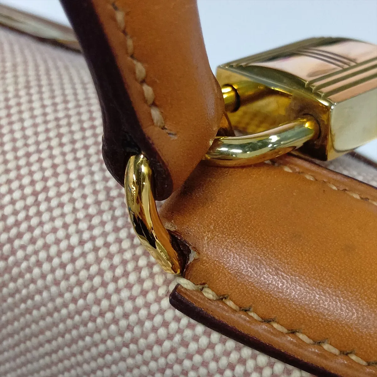 [Individually packaged] Hermes Kelly 28 Sellier Toile H x Veau Barenia Beige x Gold hardware I: 1979 Cadena cannot be opened — view 14