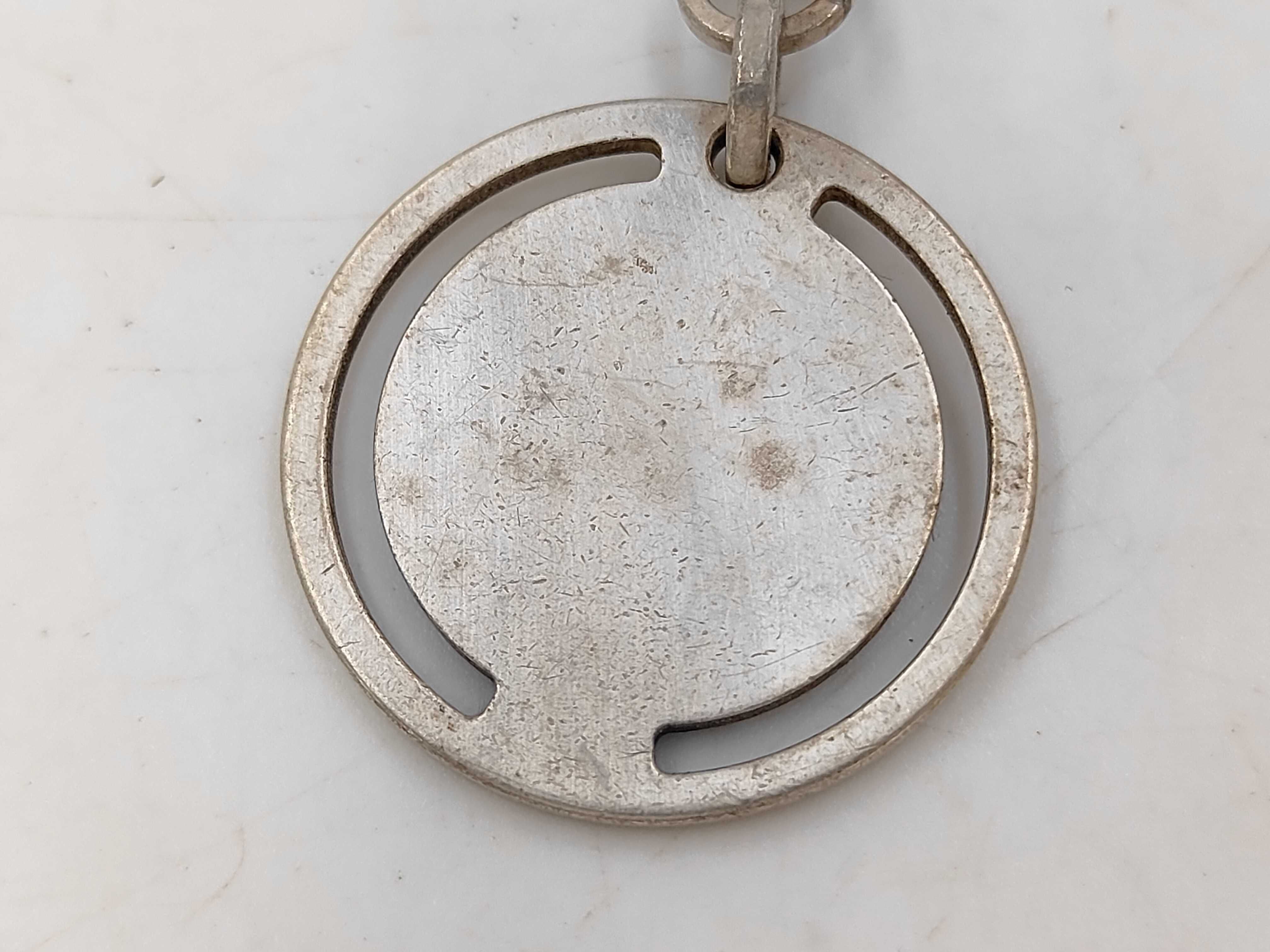 Round Logo Plate Necklace — view 2