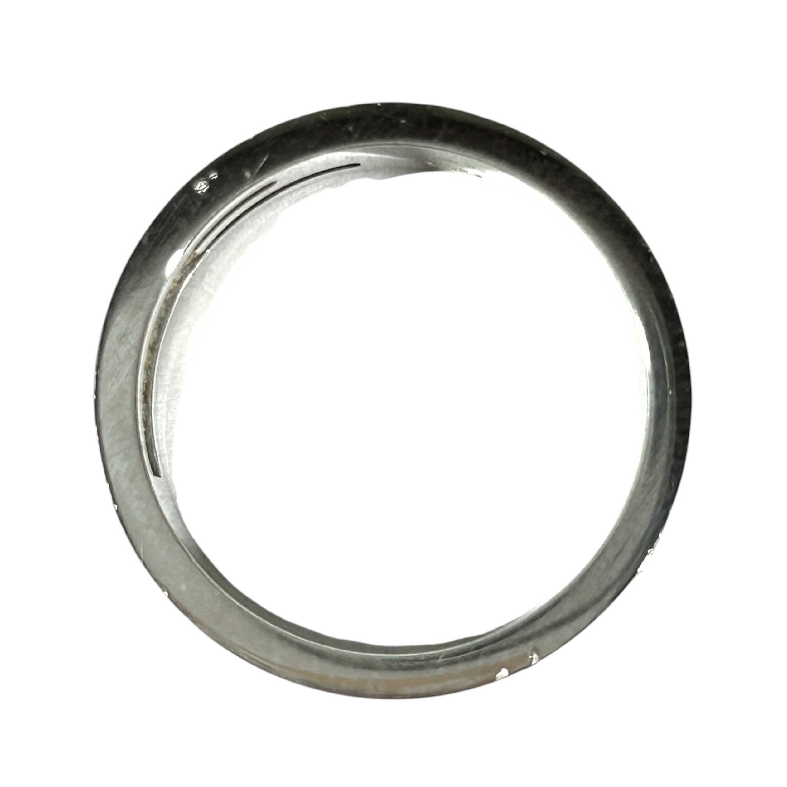 ring, G logo cutout, branded G, sterling silver 925, size 20.5 (marked as 22). — view 5