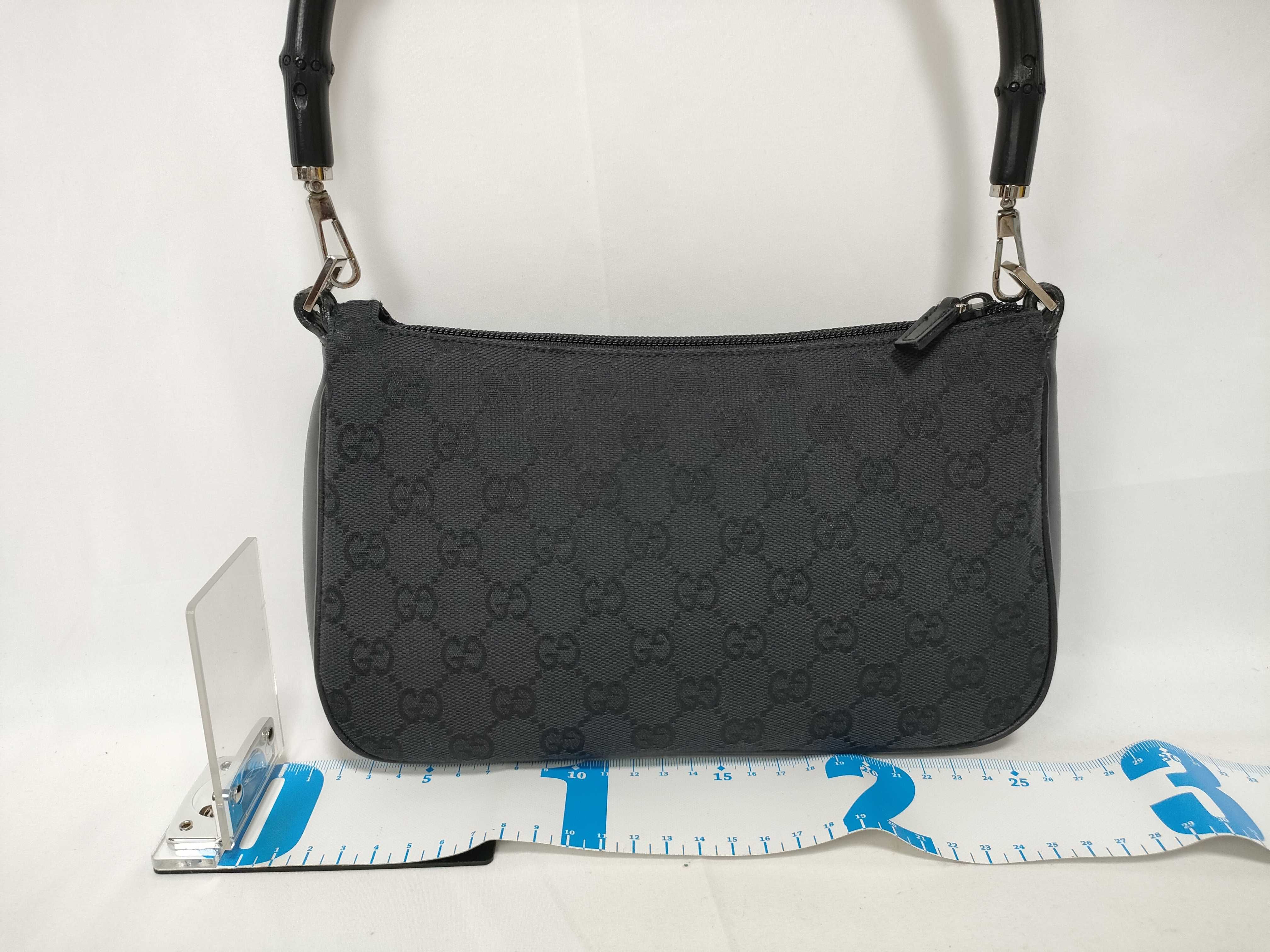 GG Canvas Bamboo Handle Handbag One Shoulder Handbag — view 2