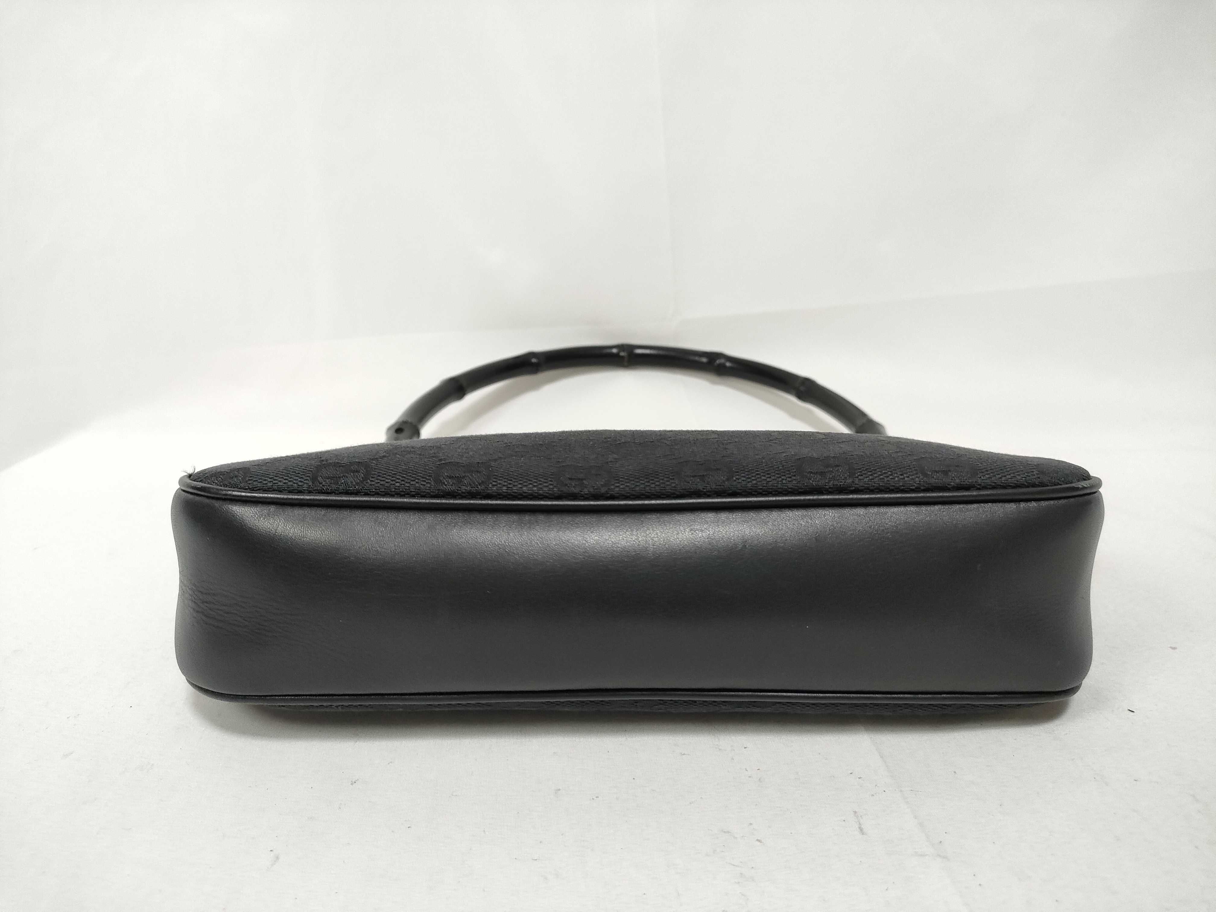 GG Canvas Bamboo Handle Handbag One Shoulder Handbag — view 3