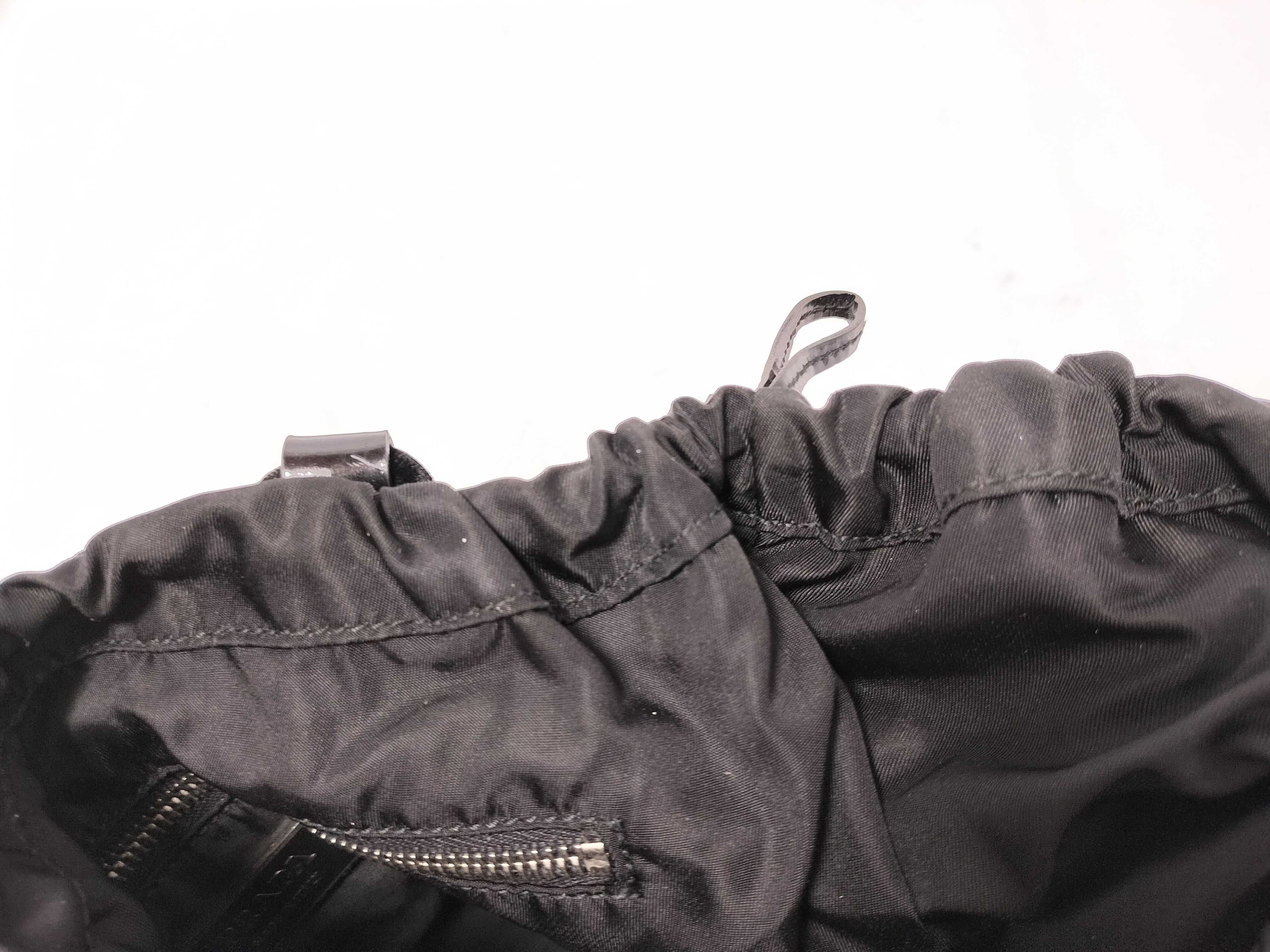 Nylon Tessuto Handbag, Black Tote Bag — view 11