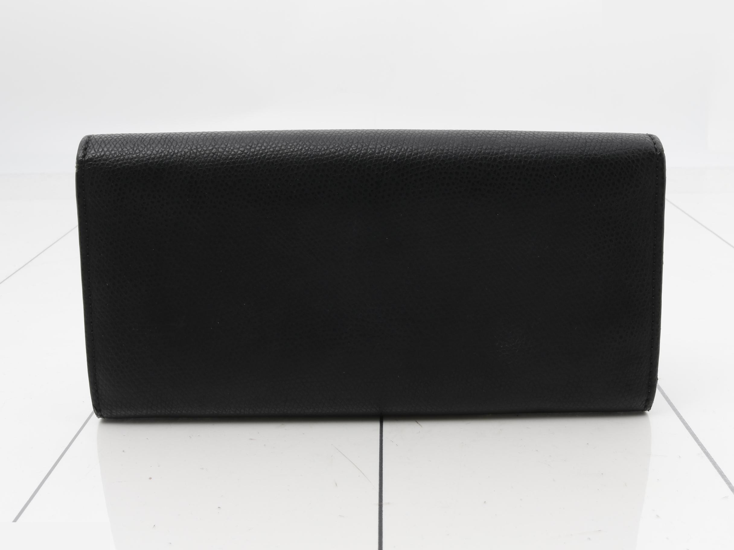 F's Leather Bi-fold Long Wallet, Black — view 2