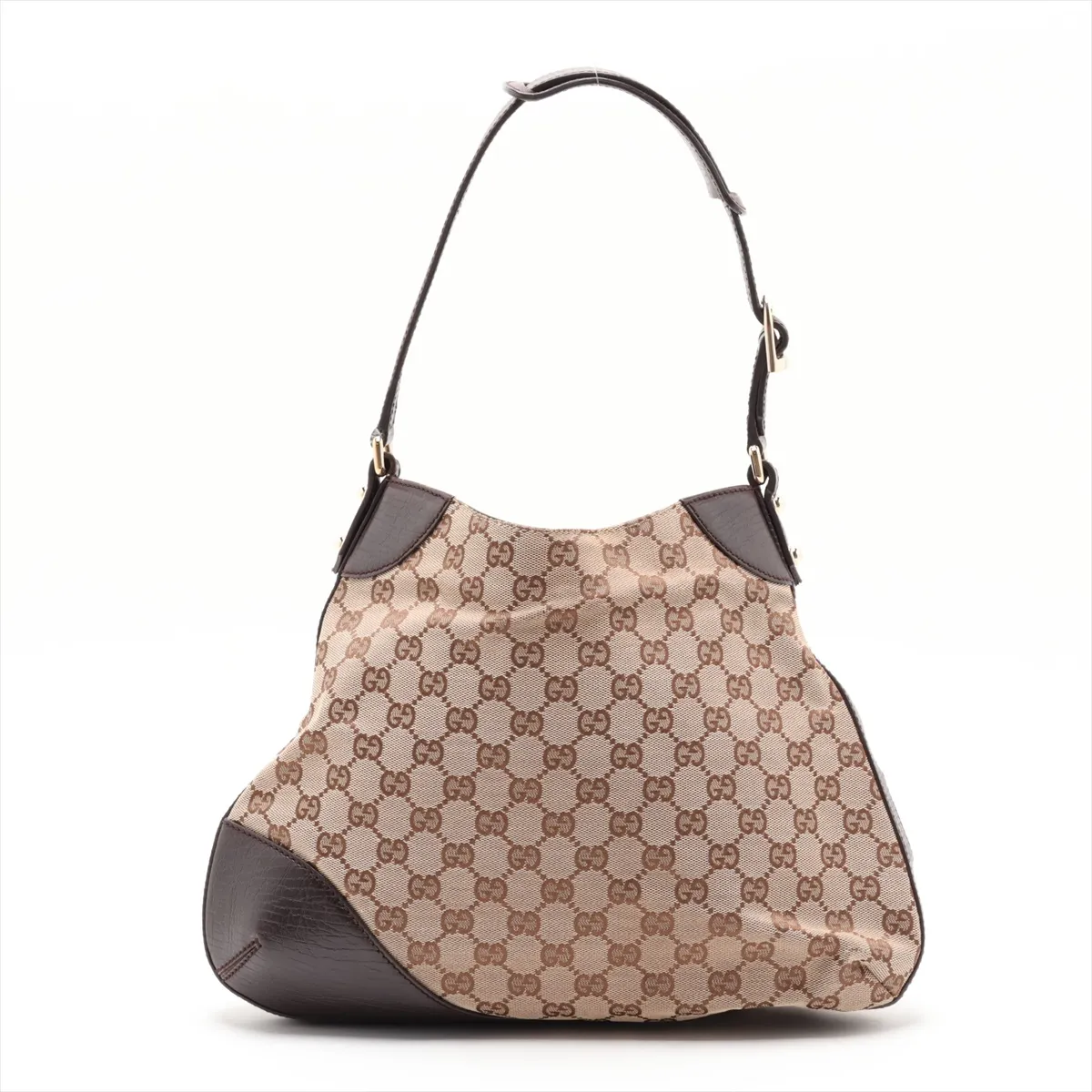 GG Canvas Horsebit 137388 Canvas x Leather Shoulder Bag Brown — view 2