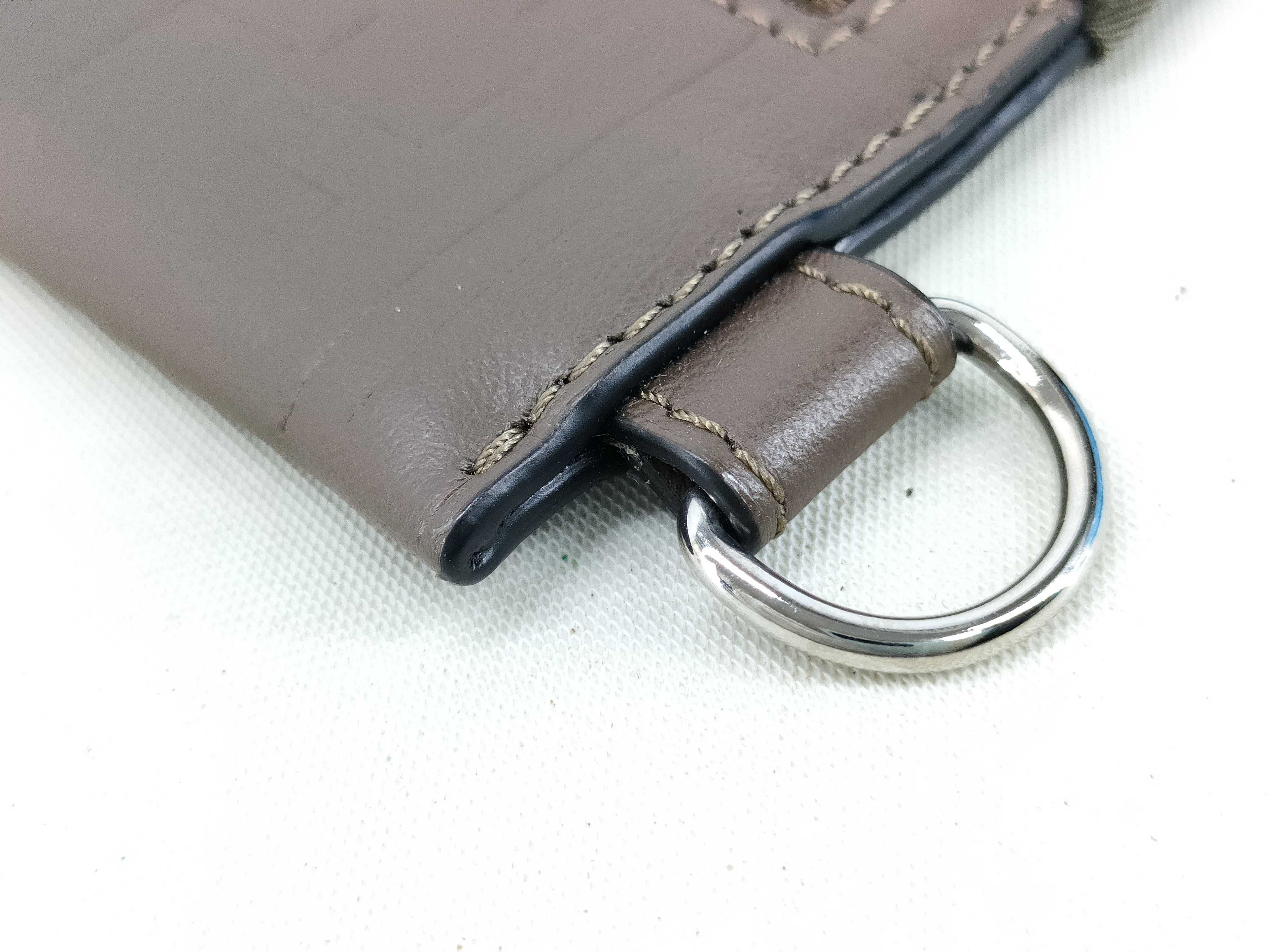 Zucca pattern clutch bag, leather and nylon, brown clutch bag — view 11