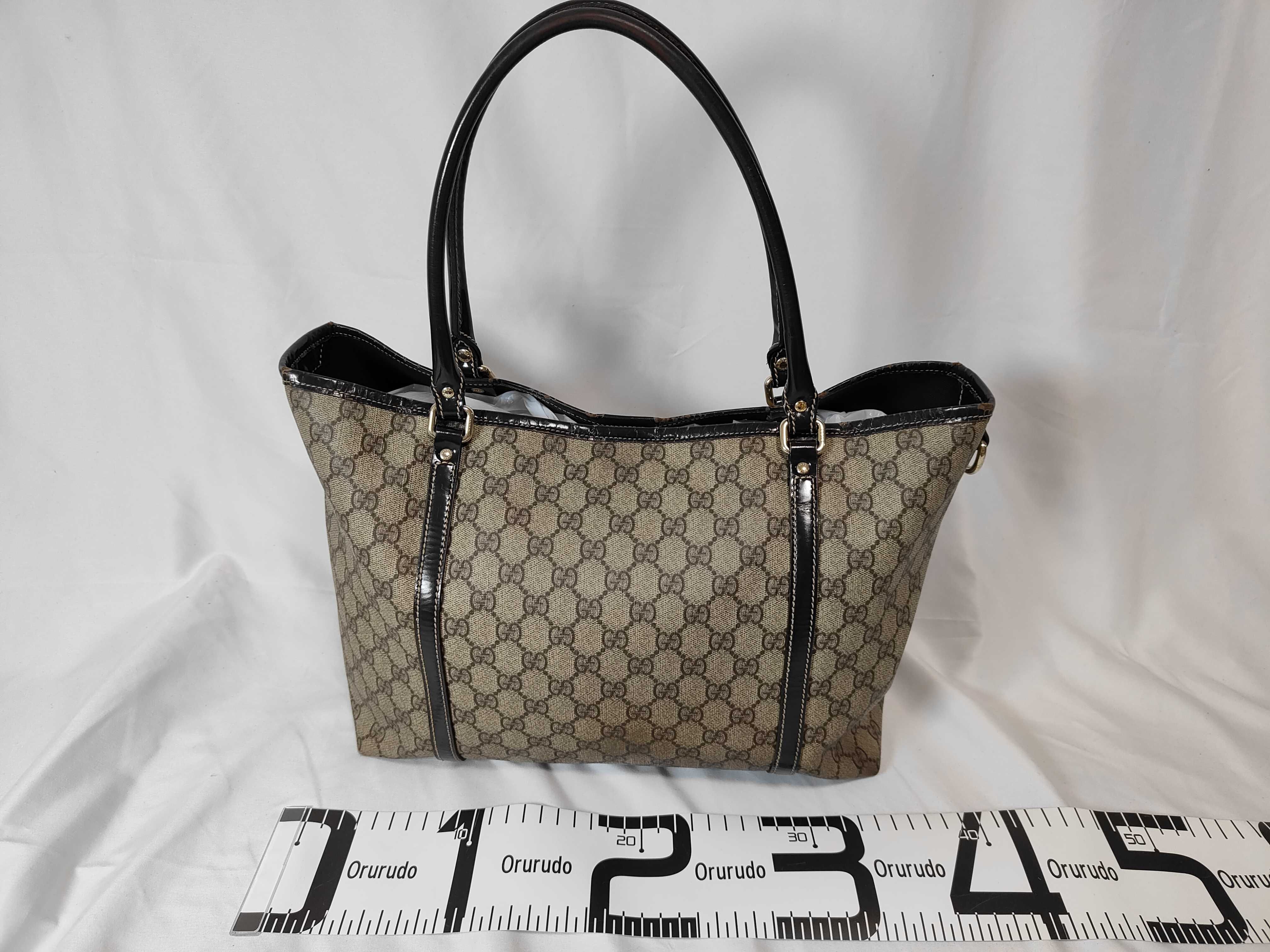 GG Supreme Canvas Shopper Shoulder Bag Tote Bag — view 2