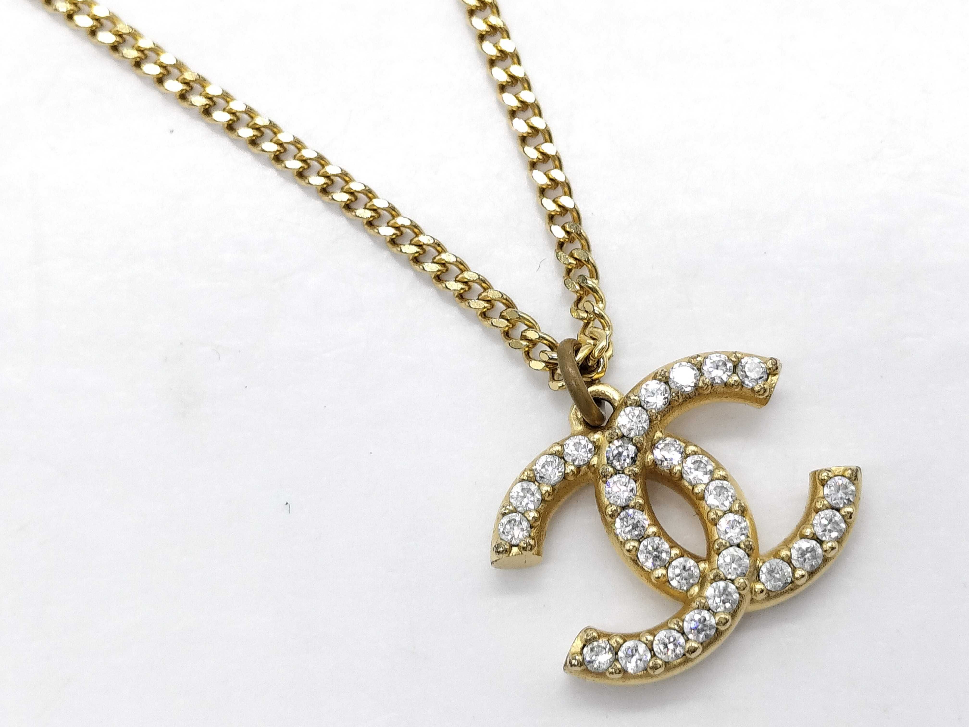 Coco Mark Rhinestone Necklace A20A
