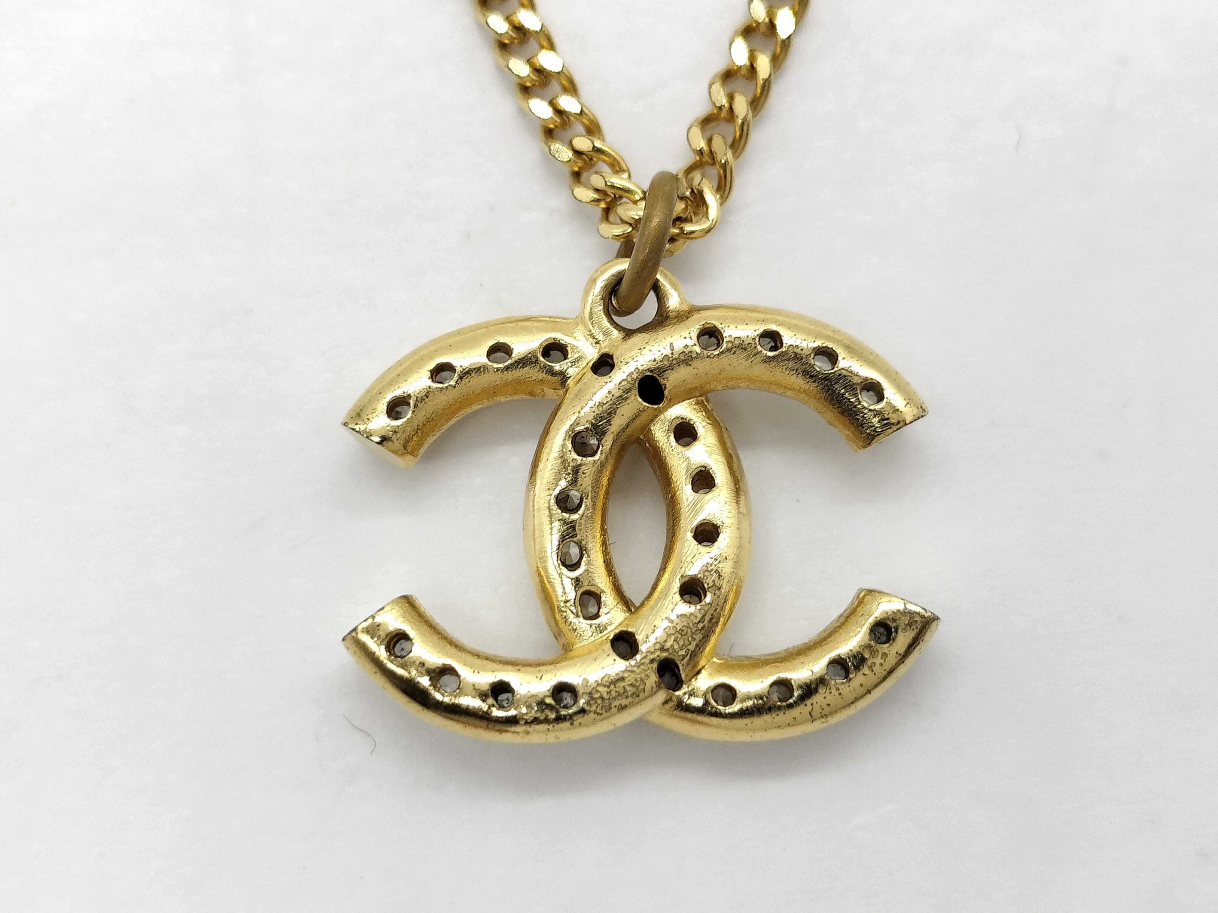 Coco Mark Rhinestone Necklace A20A — view 5