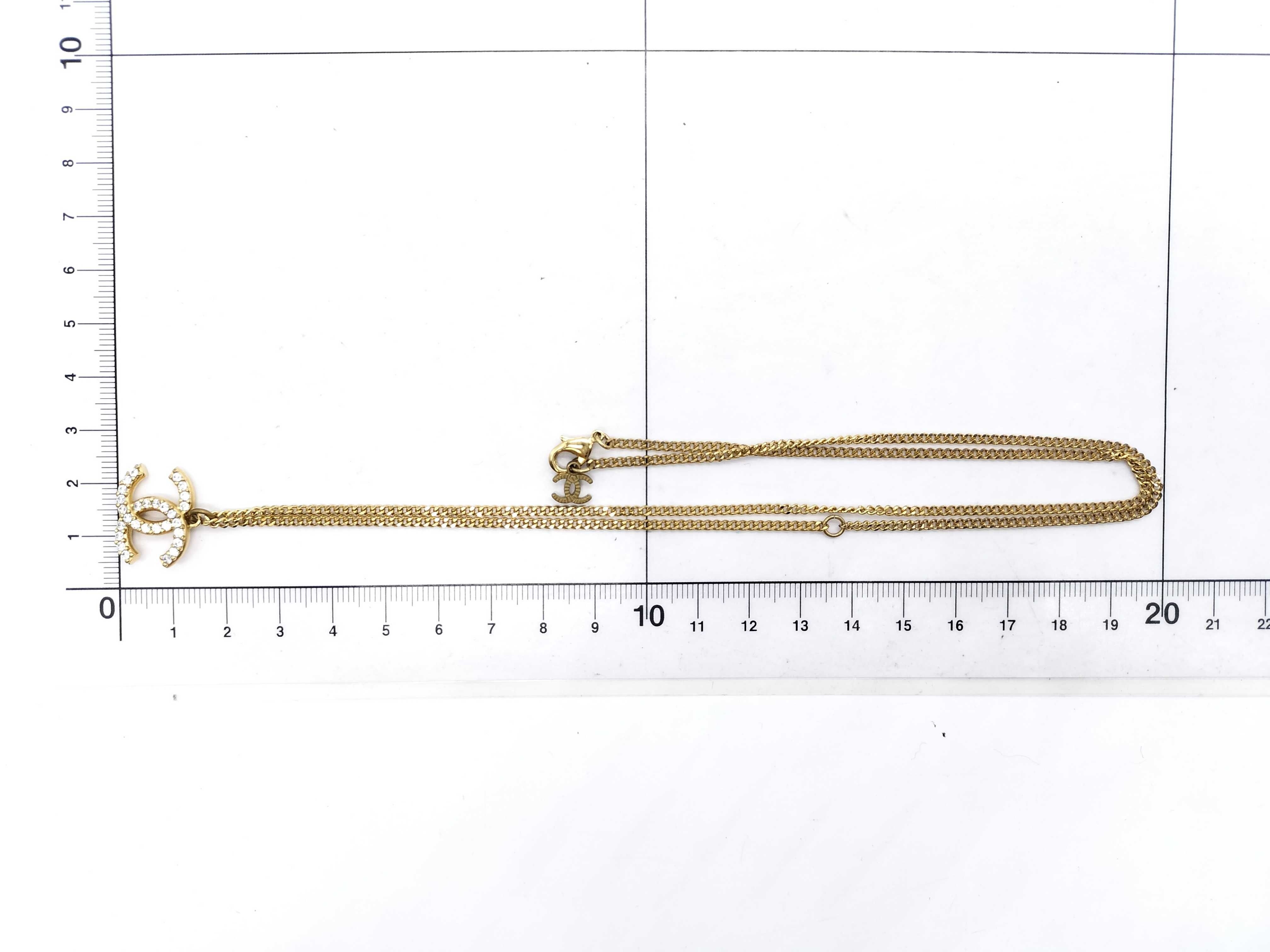 Coco Mark Rhinestone Necklace A20A — view 10